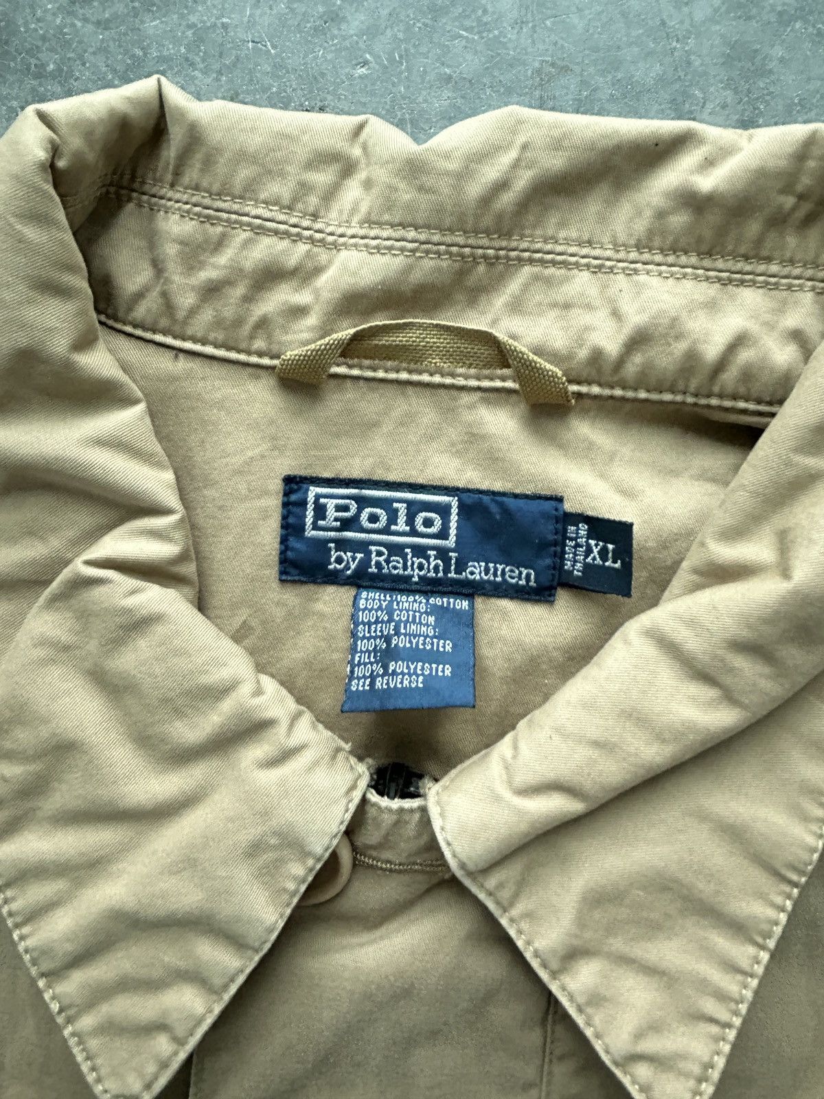 Polo Ralph Lauren Vintage 90s Polo Ralph Lauren Waxed Cotton Jacket Size US XL / EU 56 / 4 - 2 Thumbnail