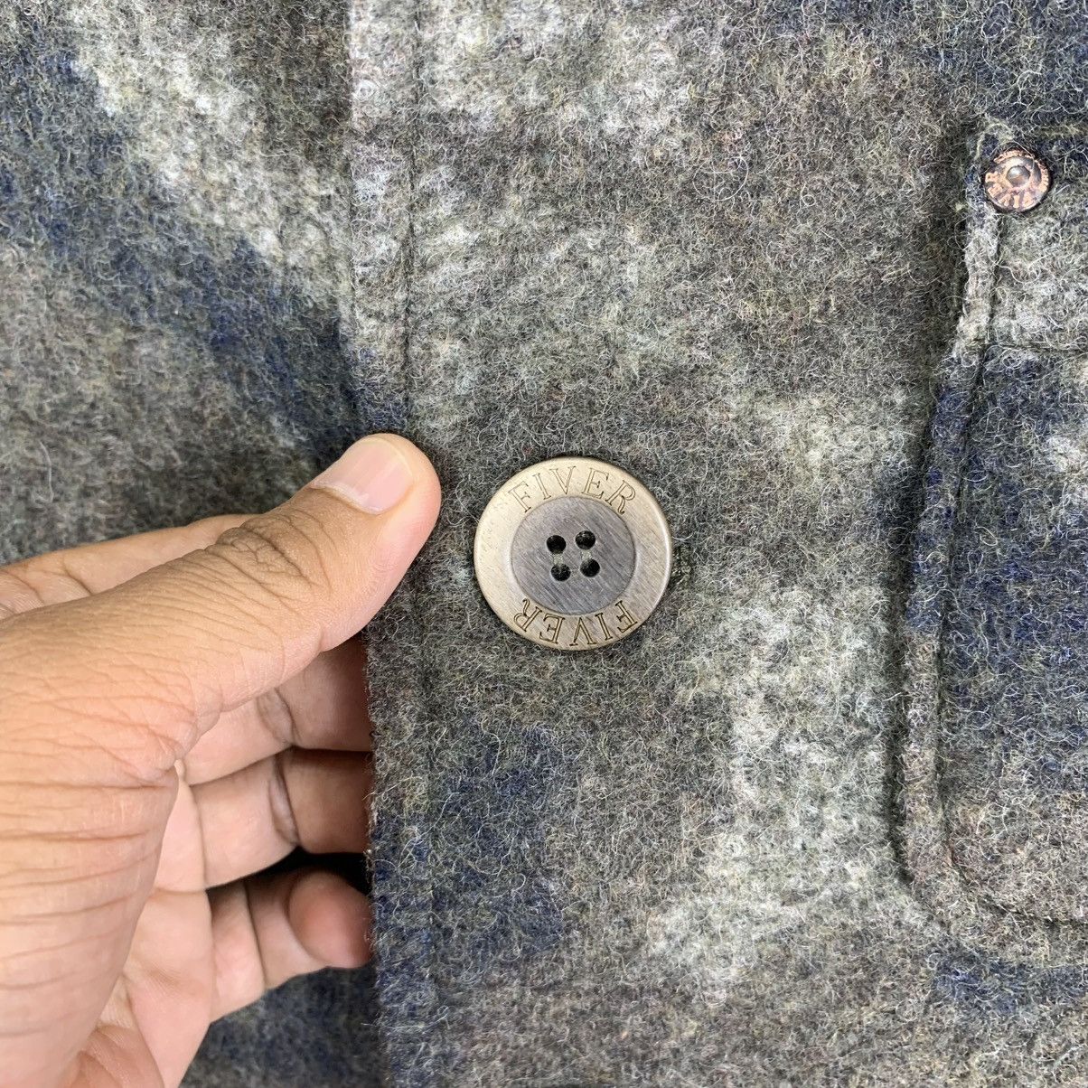 Designer VINTAGE 5 STAR FIVER WOOL COAT MADE IN ITALY Size US S / EU 44-46 / 1 - 9 Thumbnail