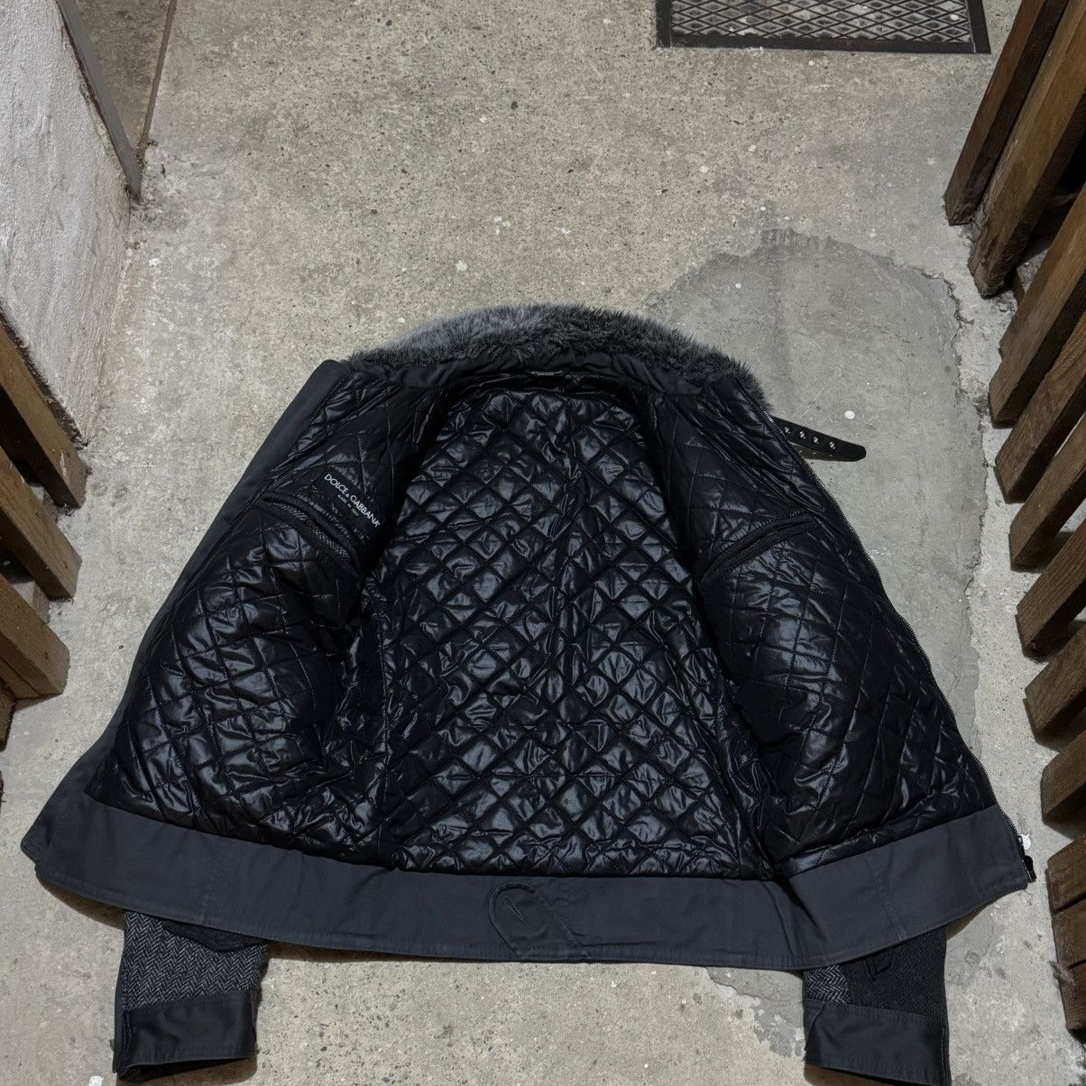 Dolce & Gabbana × Vintage AW11 Dolce & Gabbana Fur Patchwork Aviation Jacket Size US M / EU 48-50 / 2 - 7 Thumbnail