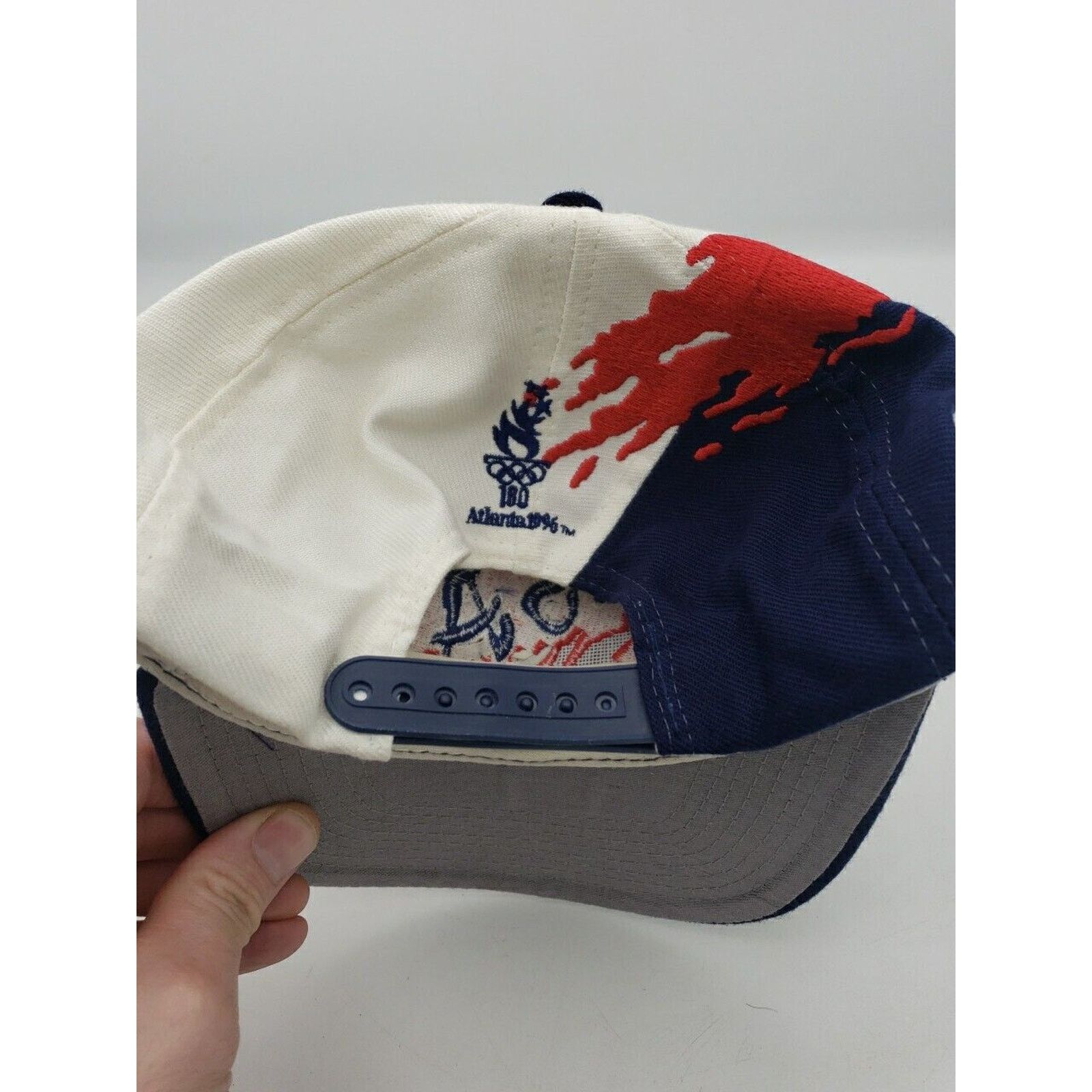 Logo Athletic 1996 Atlanta Olympics 90s USA Splash Logo7 Snapback Ball Cap Size ONE SIZE - 22 Thumbnail
