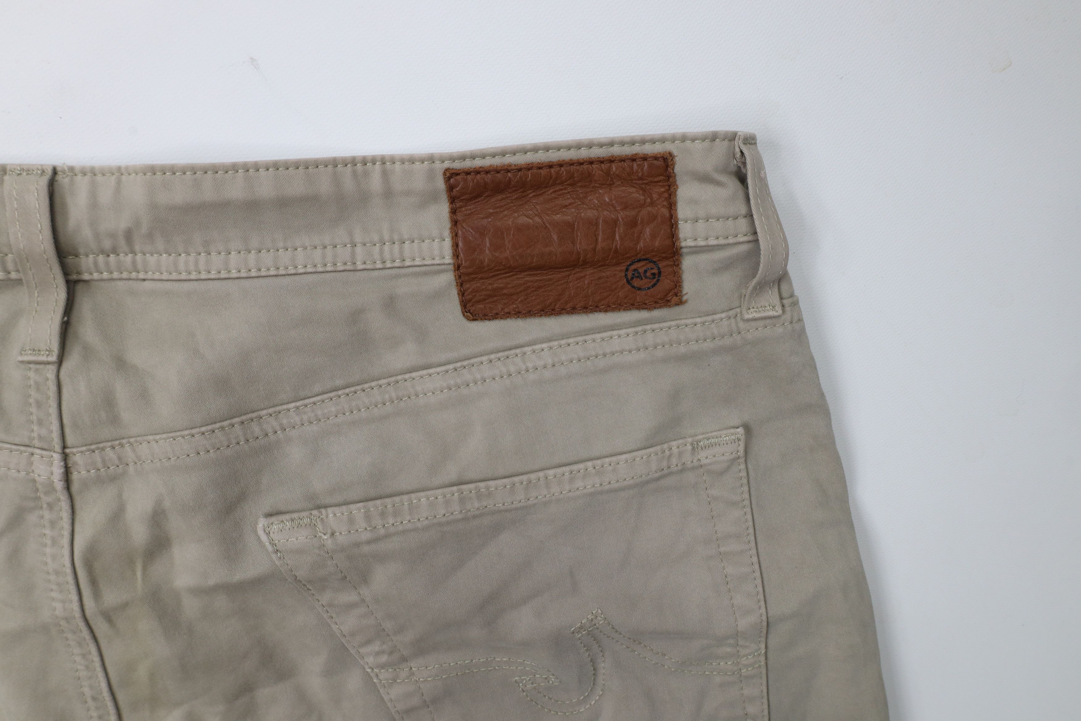 AG Adriano Goldschmied × Vintage Adriano Goldschmied The Graduate Tailored Leg Pants Beige Size US 36 / EU 52 - 13 Thumbnail