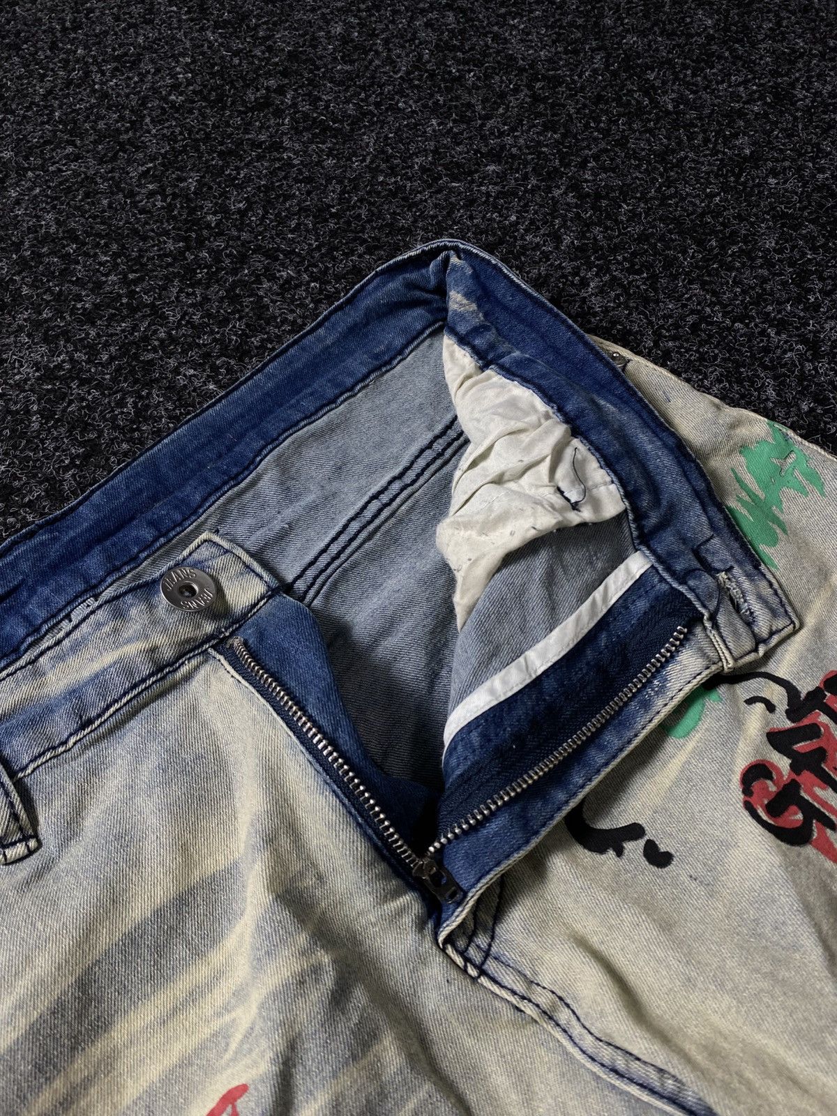 If Six Was Nine × Japanese Brand × Vintage Vintage 90s Y2K Distressed Punk Rock Jeans baggy pants Size US 32 / EU 48 - 5 Thumbnail