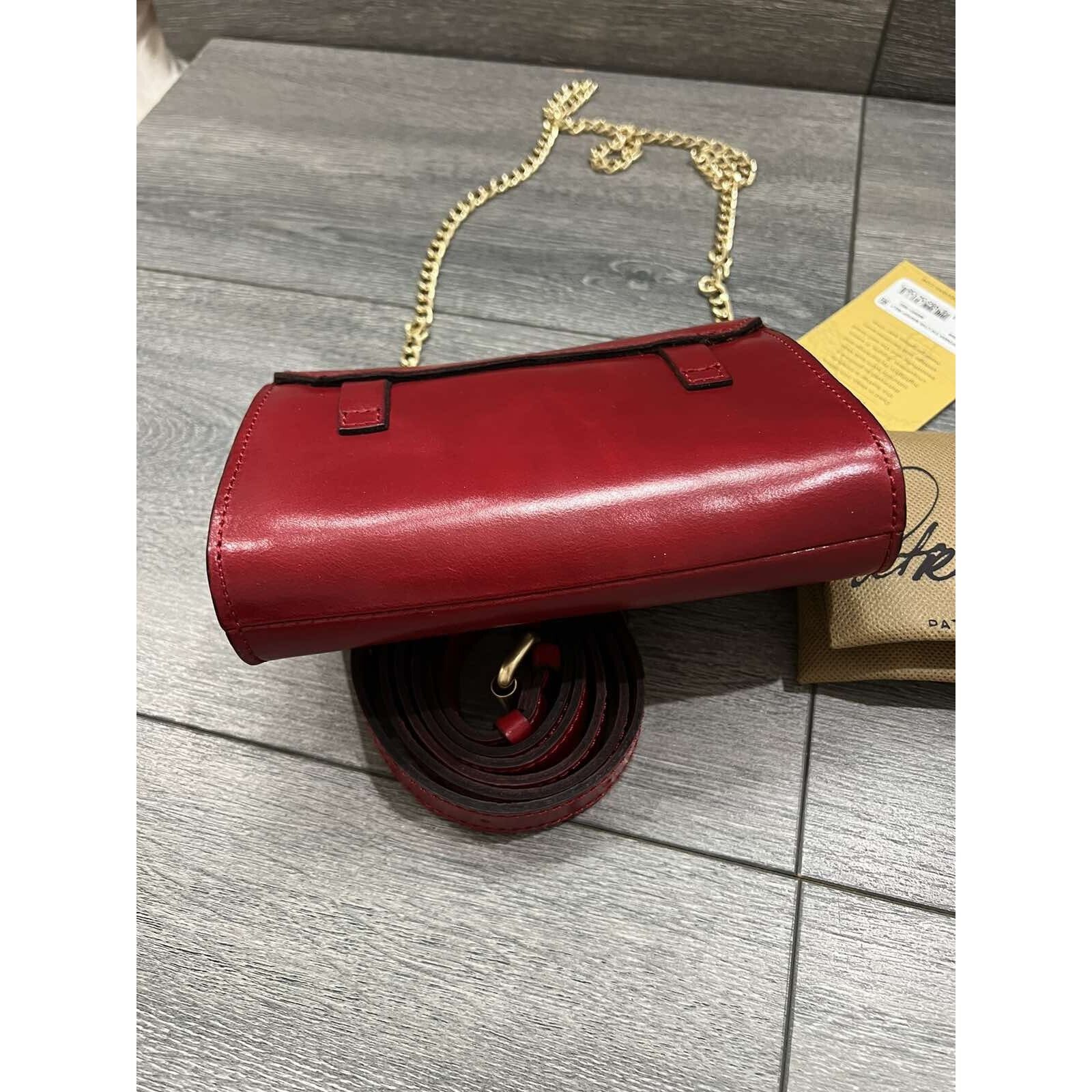 Patricia Nash Patricia Nash Leather Bishop Belt Bag Berry Red Bag A554737 Size ONE SIZE - 8 Thumbnail