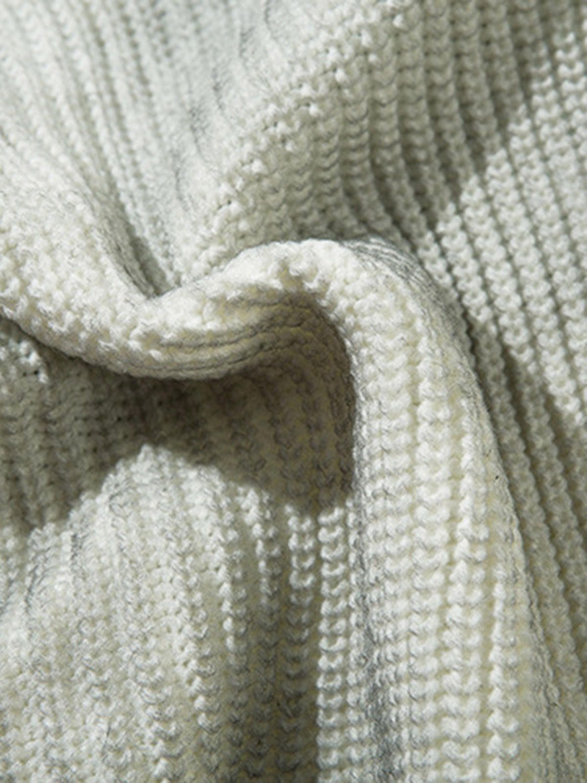 Other Ribbed Knit Dirty Dyed Embroidery Cross Sweater Size US L / EU 52-54 / 3 - 7 Thumbnail