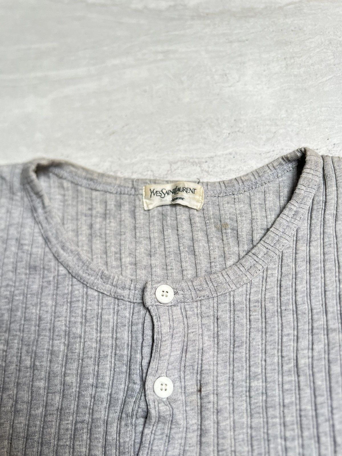 Yves Saint Laurent Yves Saint Laurent Pour Homme Knit T-shirt Size US XS / EU 42 / 0 - 5 Thumbnail