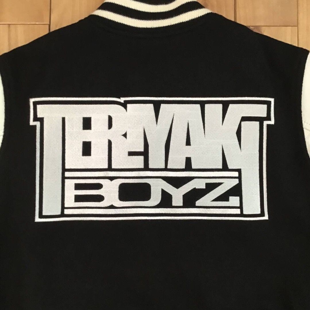 Bape × Nigo BAPE TERIYAKI BOYS leather sleeve varsity jacket Kanye NIGO Size US S / EU 44-46 / 1 - 5 Thumbnail