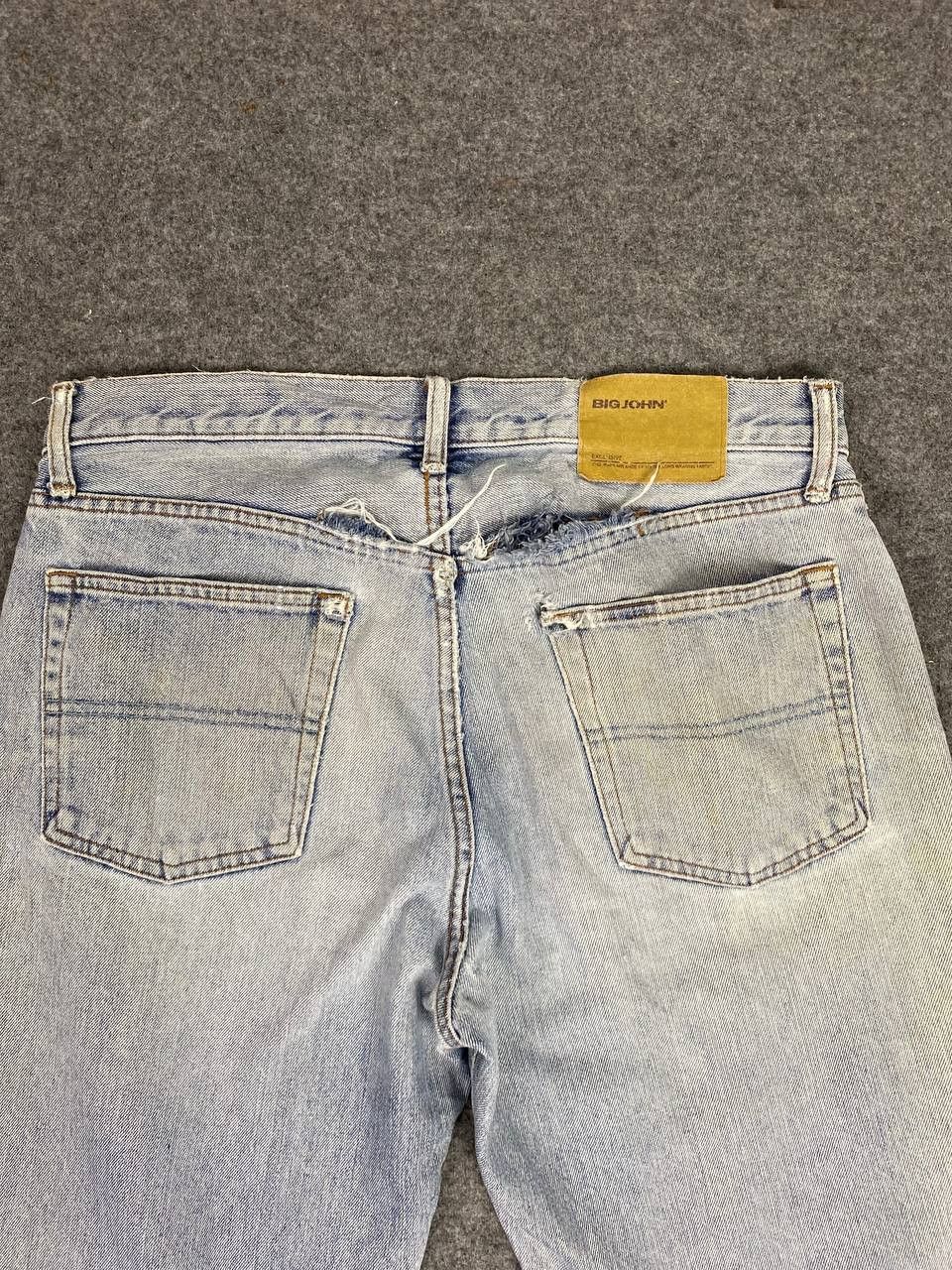 Big John vintage big john lightwash distressed denim Size US 34 / EU 50 - 3 Thumbnail