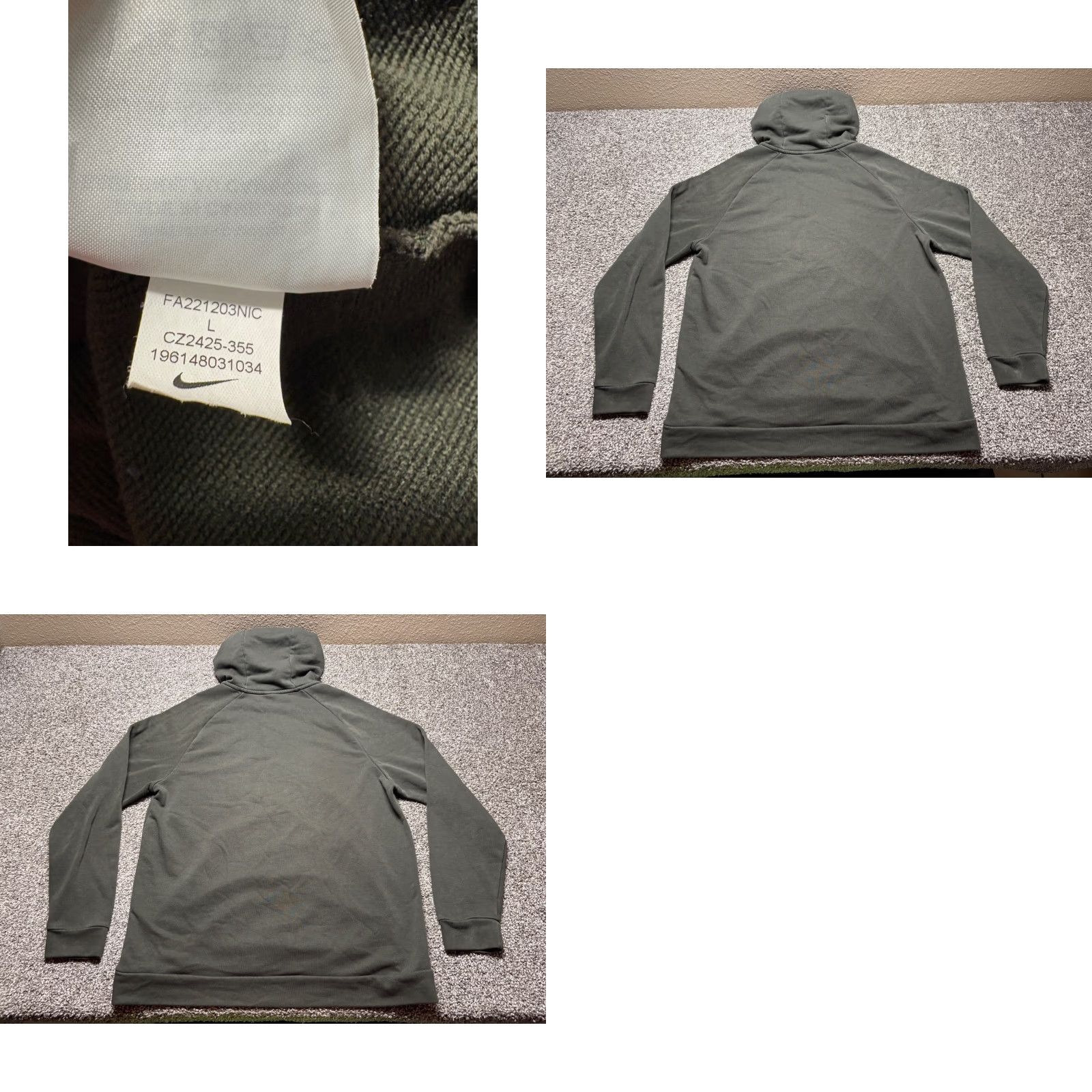 Nike **Nike Olive Green Mens Large Dri-Fit Pullover Hoodie CZ2425** User: **Olive Green Nike Mens Large Dri-Fit Pullover Hoodie CZ2425** Size US L / EU 52-54 / 3 - 8 Thumbnail