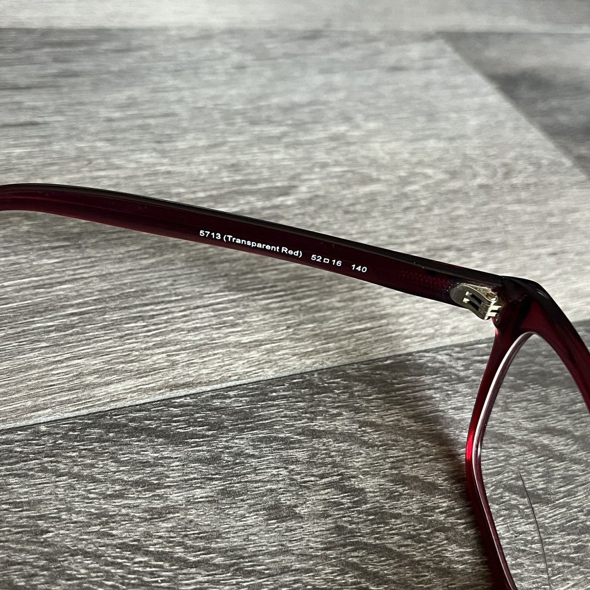 Coach Coach HC 6196U 5713 Transparent Red Eyeglasses 52□16 Frames Size ONE SIZE - 6 Thumbnail