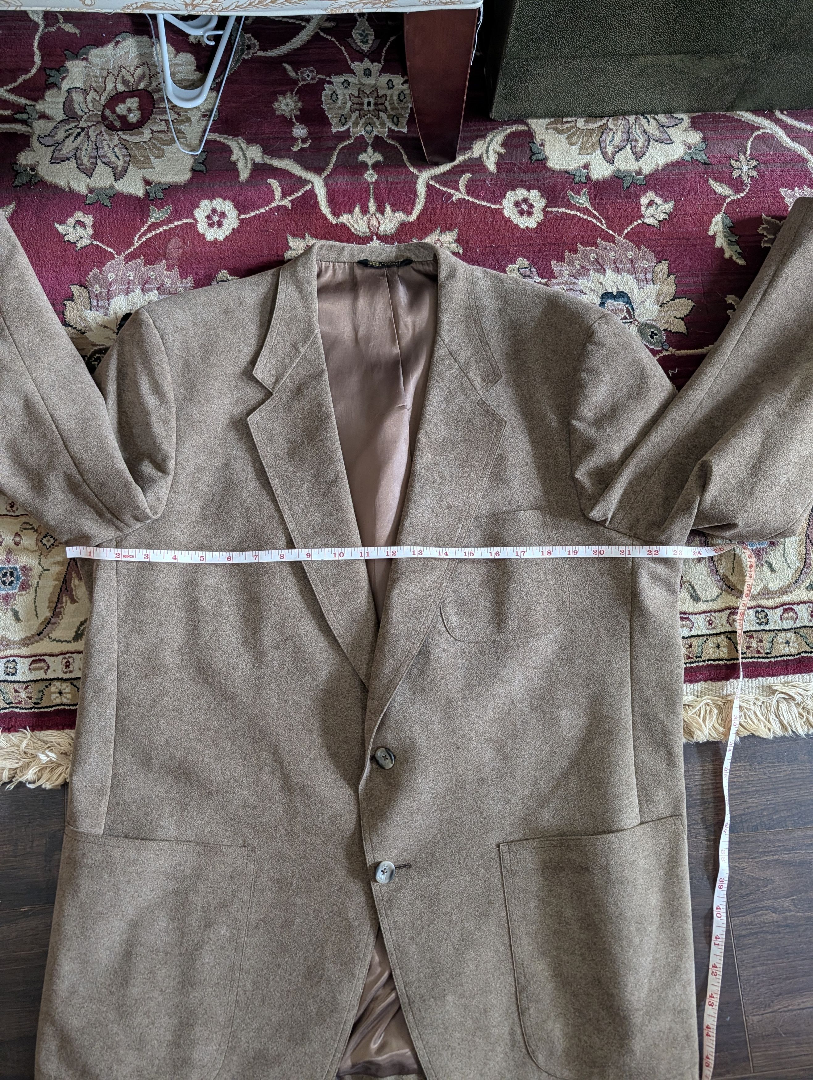 A.O. CMS Doncaster A.O. White VTG suede-like MiUSA sport coat Size 44R - 15 Thumbnail