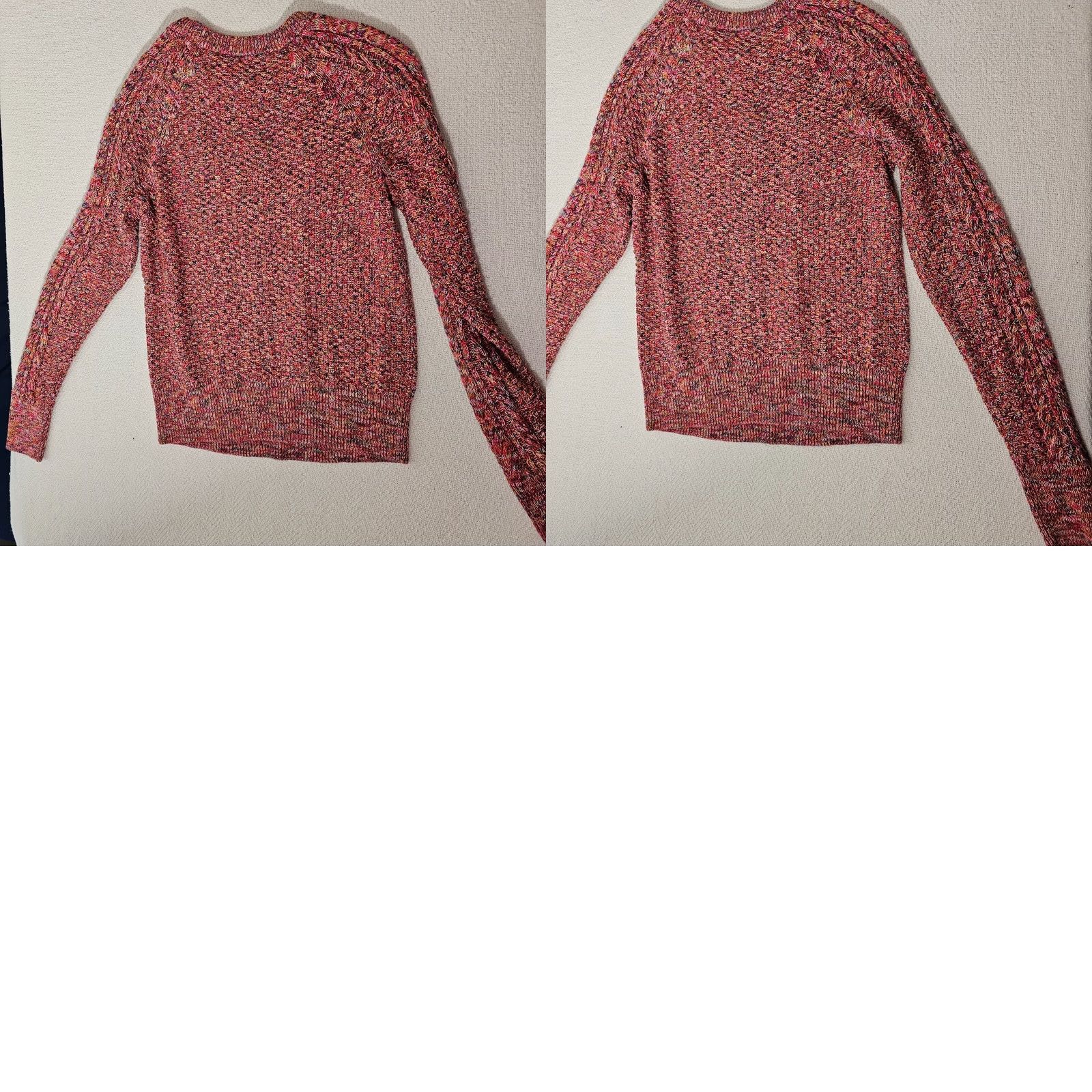 Gap Gap Pink Multicolor Cable Knit Cozy Long Sleeve Pullover Crew Neck Sweater M Womens Shirt Size M / US 6-8 / IT 42-44 - 9 Thumbnail