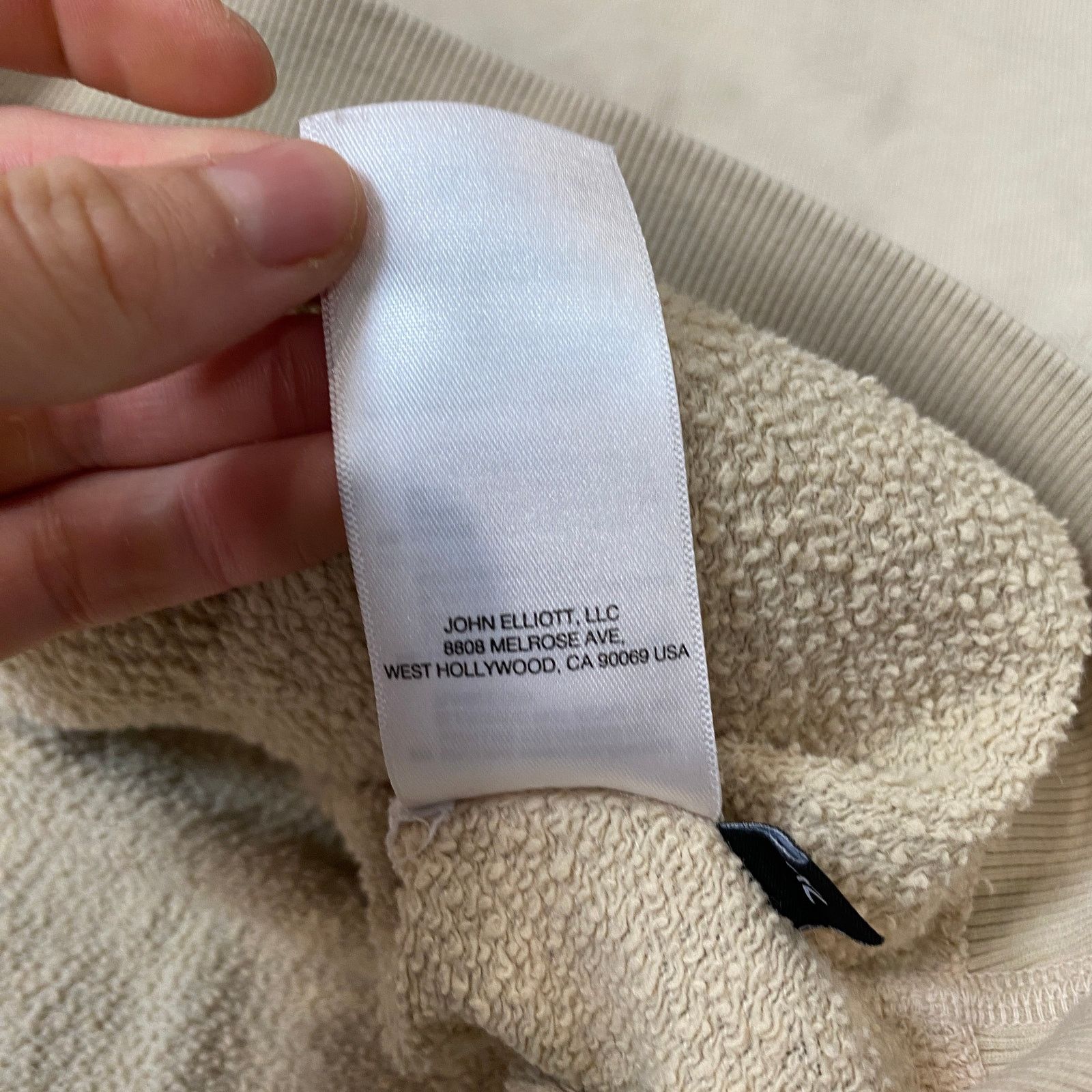 John Elliott John Elliot Replica Vintage Pullover Hoodie Cream Men's XL Size US XL / EU 56 / 4 - 8 Thumbnail