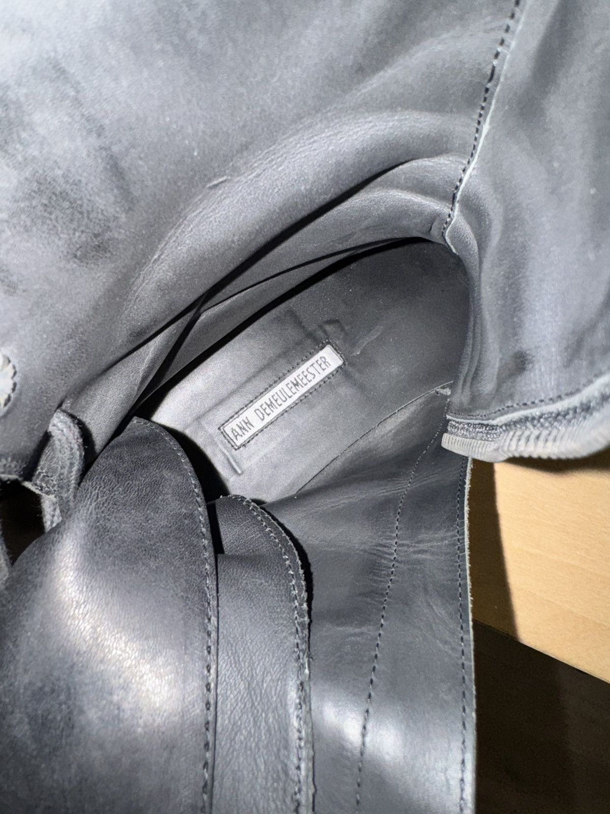 Ann Demeulemeester Ann Demeulemeester Back Lace Vitello Boots Size US 9.5 / EU 42-43 - 10 Thumbnail