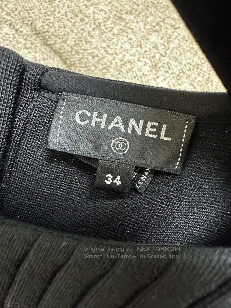 Chanel Chanel 22A Handicraft Workshop Black Pleated Sleeveless Ve Size XXS / US 00 / IT 34 - 6 Thumbnail