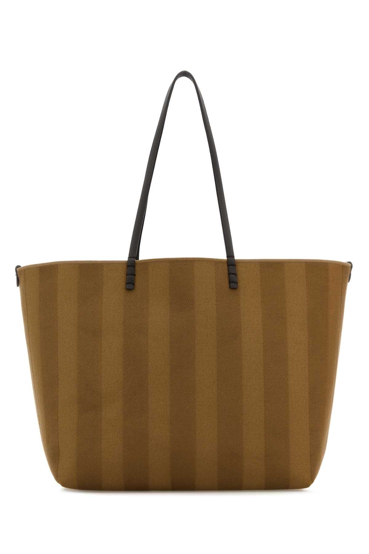 トートバッグ Fendi Embroidered Jacquard Large Roll Shopping Bag Fendi Women Embroidered Jacquard Large Roll Shopping Bag In