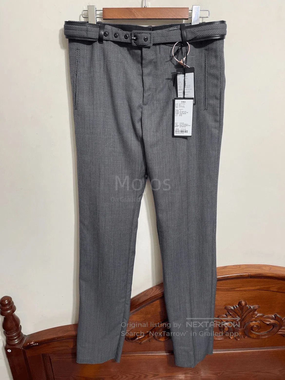 Balenciaga Sz 50 Balenciaga Belt Trousers. Size US 34 / EU 50 - 1 Thumbnail