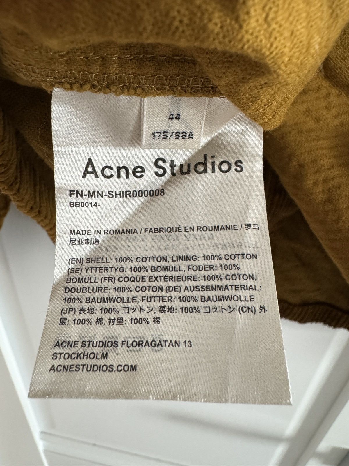 Acne Studios Acne Studios Denver New Cord Overshirt Size US S / EU 44-46 / 1 - 6 Thumbnail