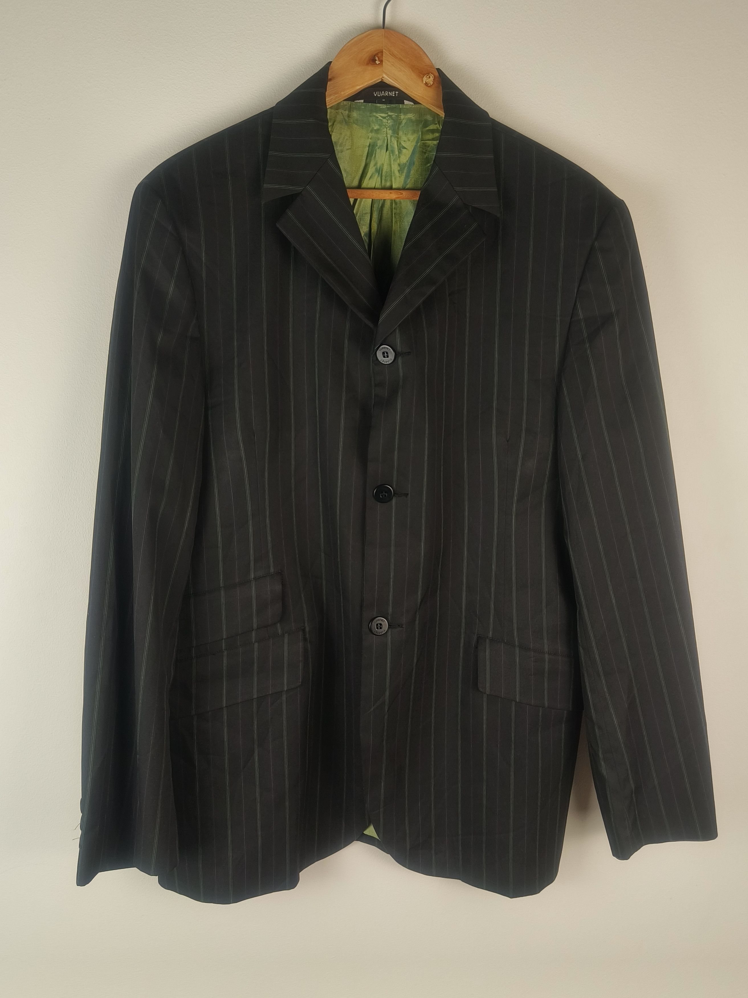 Vuarnet Vuarnet Pinstripe French Tailored Blazer Jacket Men's L/XL Size 42R - 1 Thumbnail