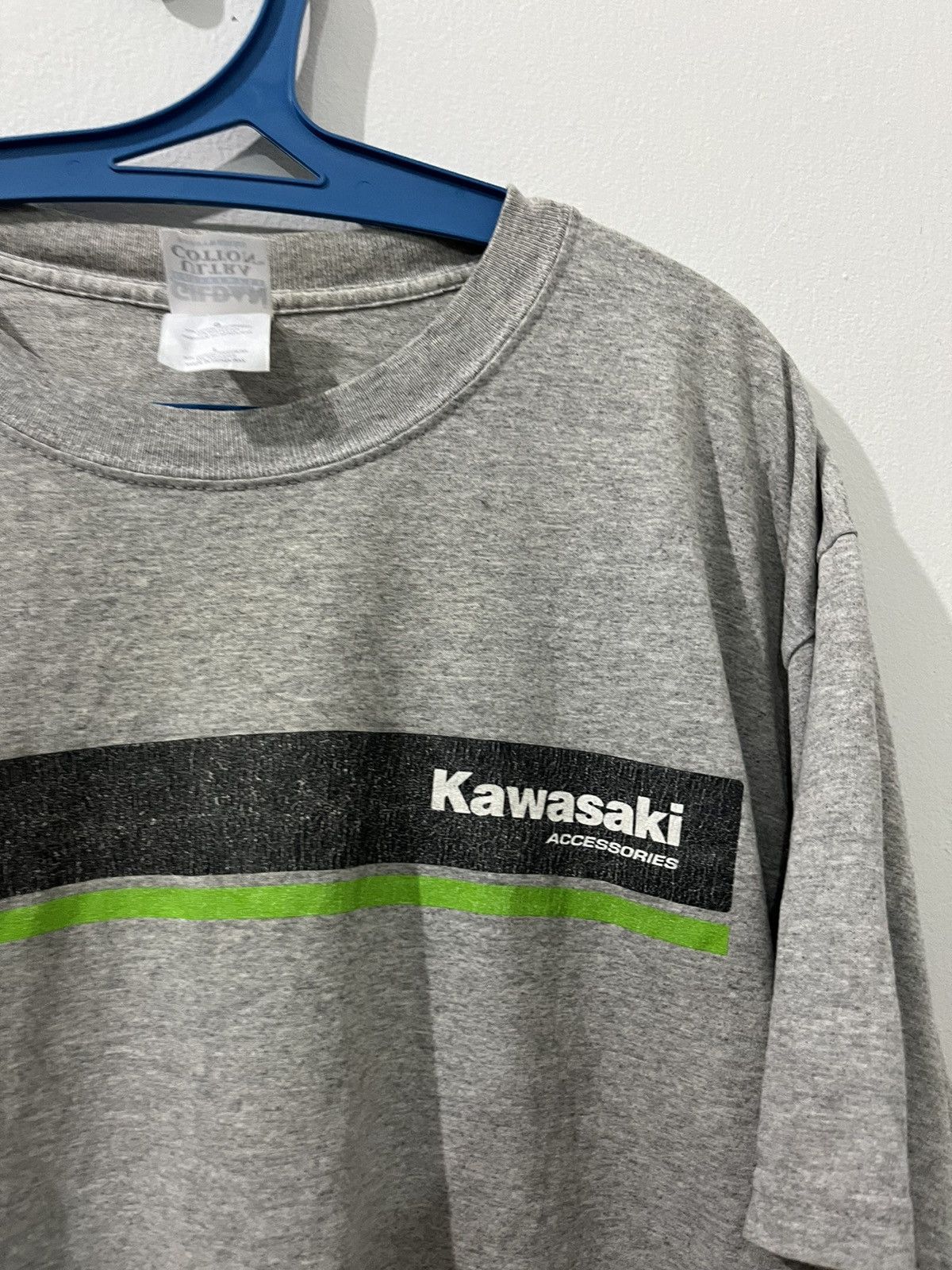 Vintage Vintage 90s KAWASAKI Accesories Big Logo Motorsports Japan Size US L / EU 52-54 / 3 - 3 Thumbnail