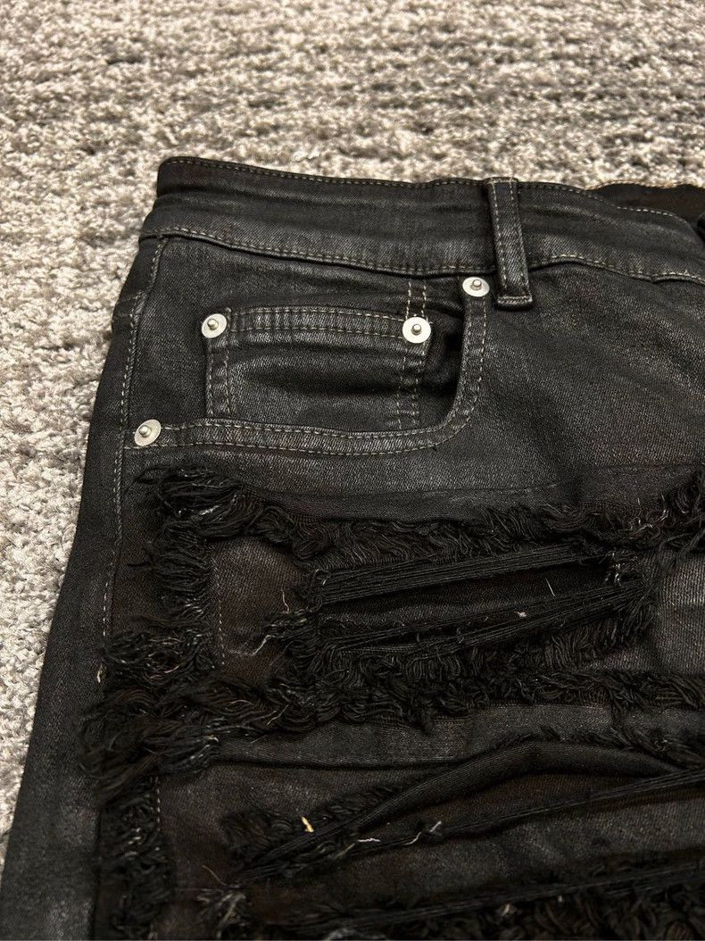 Rick Owens Rick Owens Erosion knife cuts wax surface to make worn trou Size US 34 / EU 50 - 3 Thumbnail