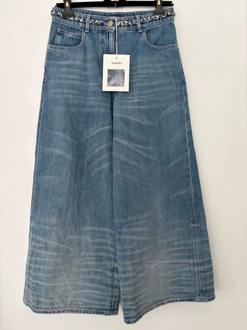 Chanel Chanel 25A Chanel High-end Handicraft Workshop 9-point blu Size 25" / US 0 / IT 36 - 1 Thumbnail