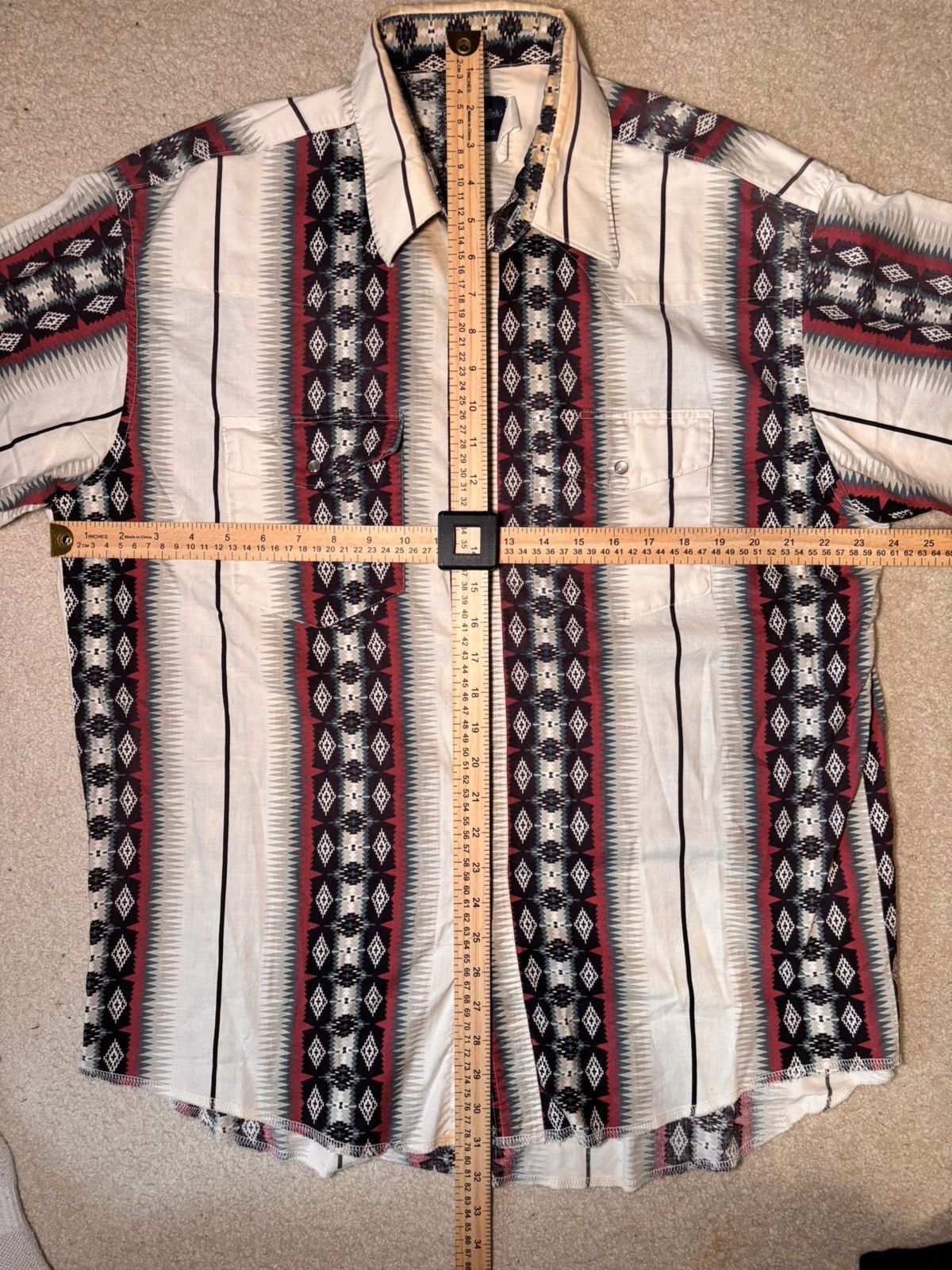 Wrangler Vintage Wrangler Shirt Mens Western Cowboy 90s SZ XL Size US XL / EU 56 / 4 - 3 Thumbnail
