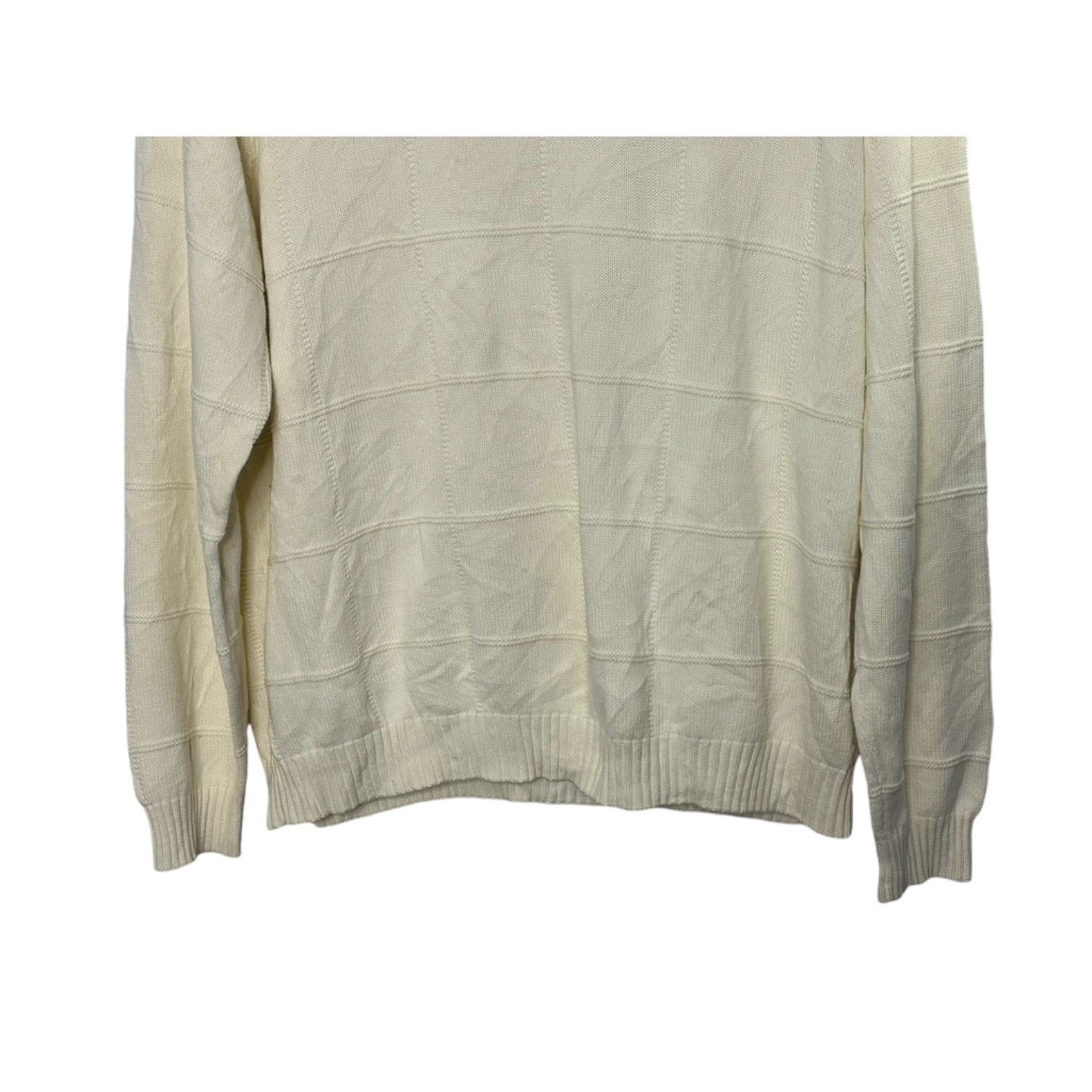 Dockers Dockers Ivory Crewneck Long Sleeve Knit Sweater Men's 2XLT Size US XXL / EU 58 / 5 - 3 Thumbnail