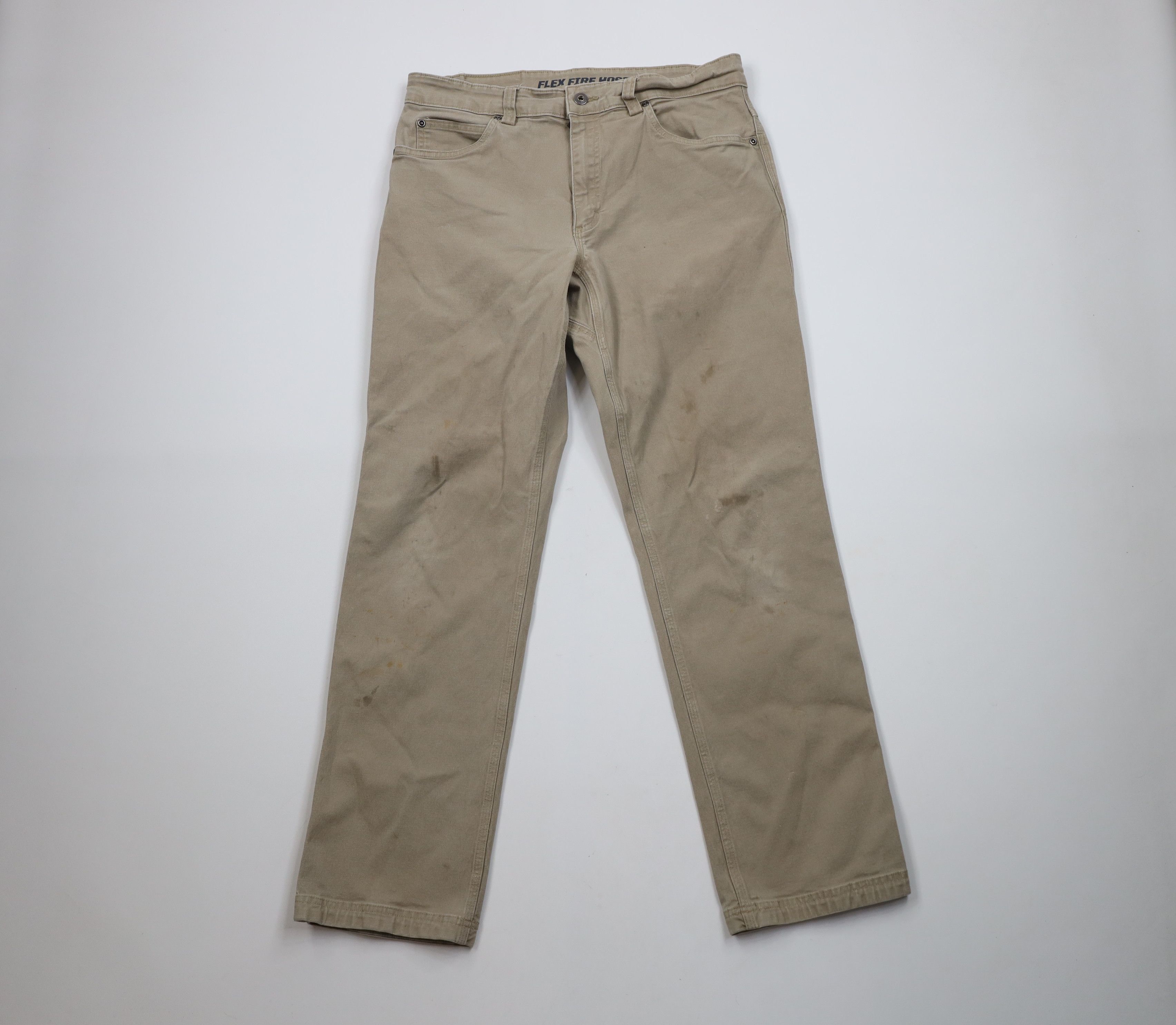 Duluth Trading Company × Vintage Duluth Trading Co Flex Fire Hose Canvas Workwear Pants Size US 32 / EU 48 - 1 Thumbnail