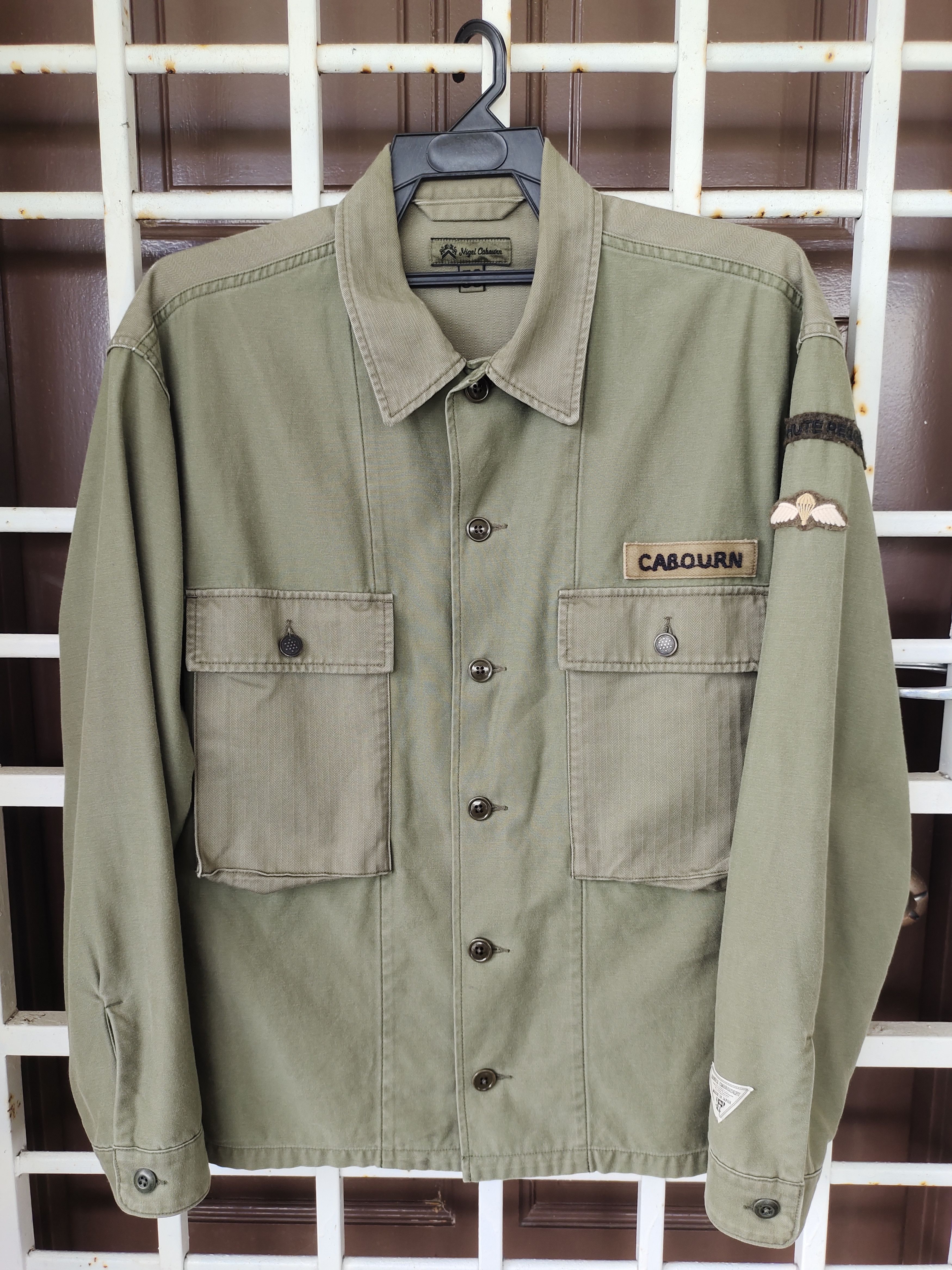 Designer × Japanese Brand × Nigel Cabourn Nigel Cabourn Military Cotton/Herringbone Jacket Size US M / EU 48-50 / 2 - 1 Thumbnail