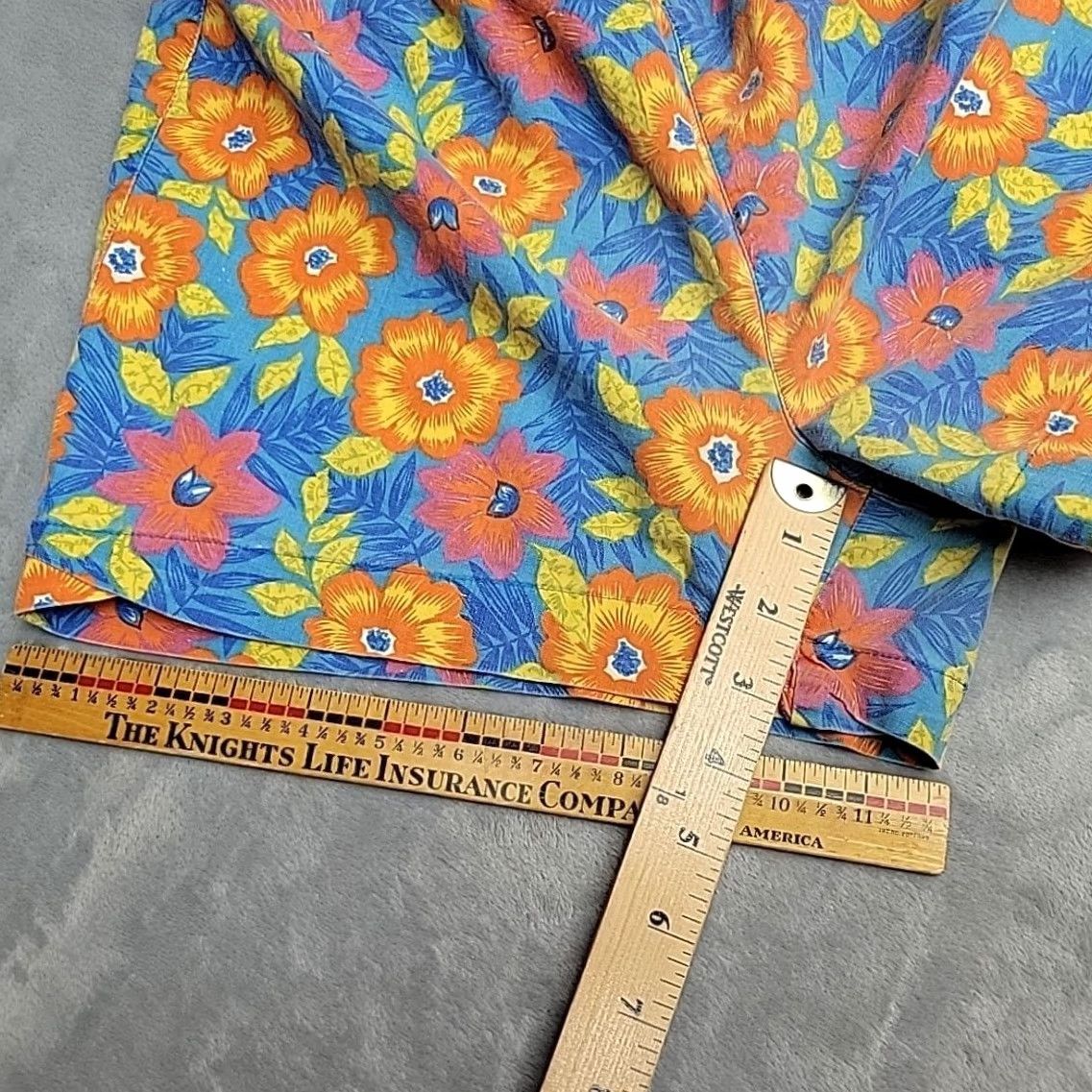 Vintage VTG Juliano Shorts Women S Blue Floral Hawaiian Tropical Elastic Waist Retro Pockets Casual Size 28" / US 6 / IT 42 - 6 Thumbnail