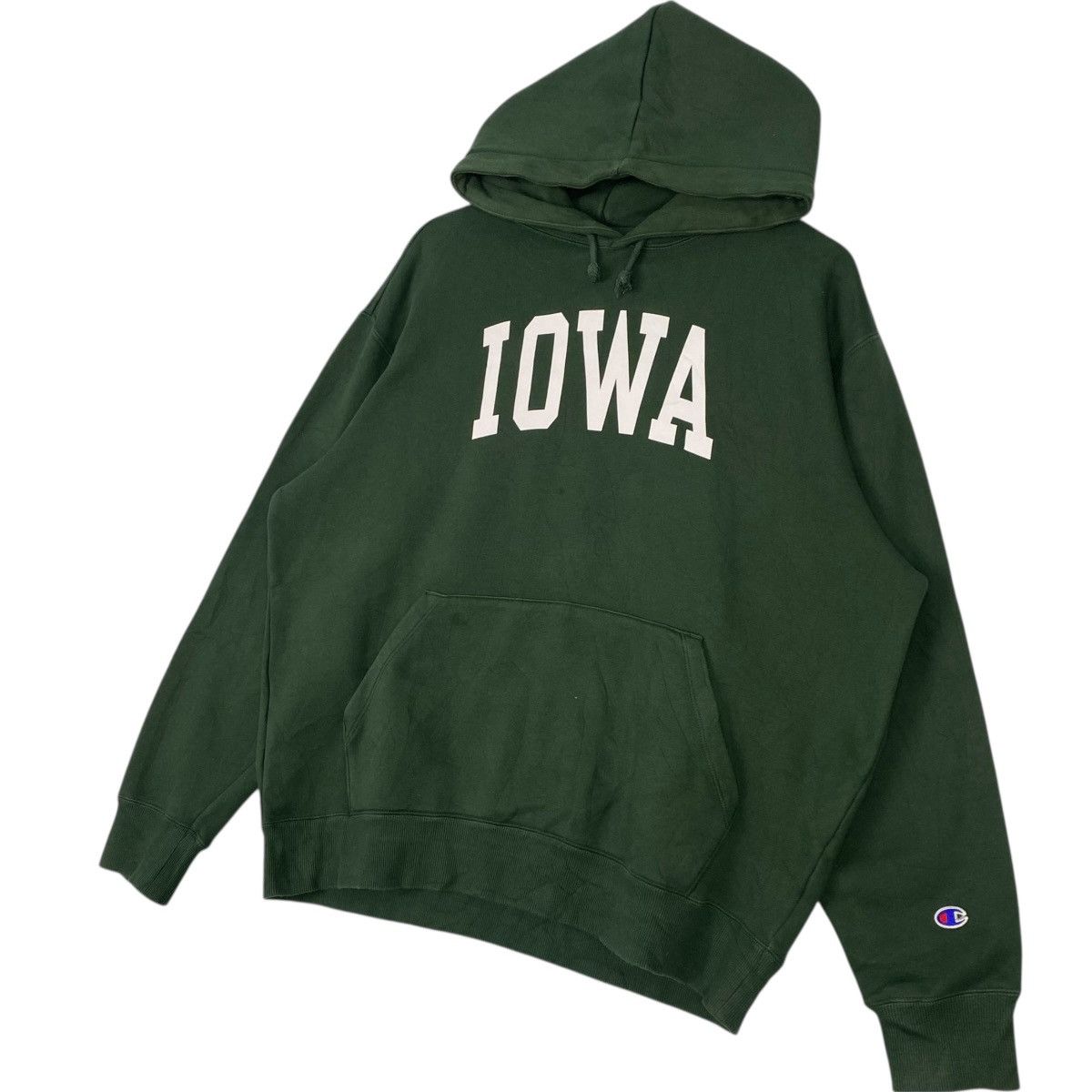 Other Vintage Champion American Big Logo Hoodie Sweater Green Sz L Size US L / EU 52-54 / 3 - 2 Thumbnail