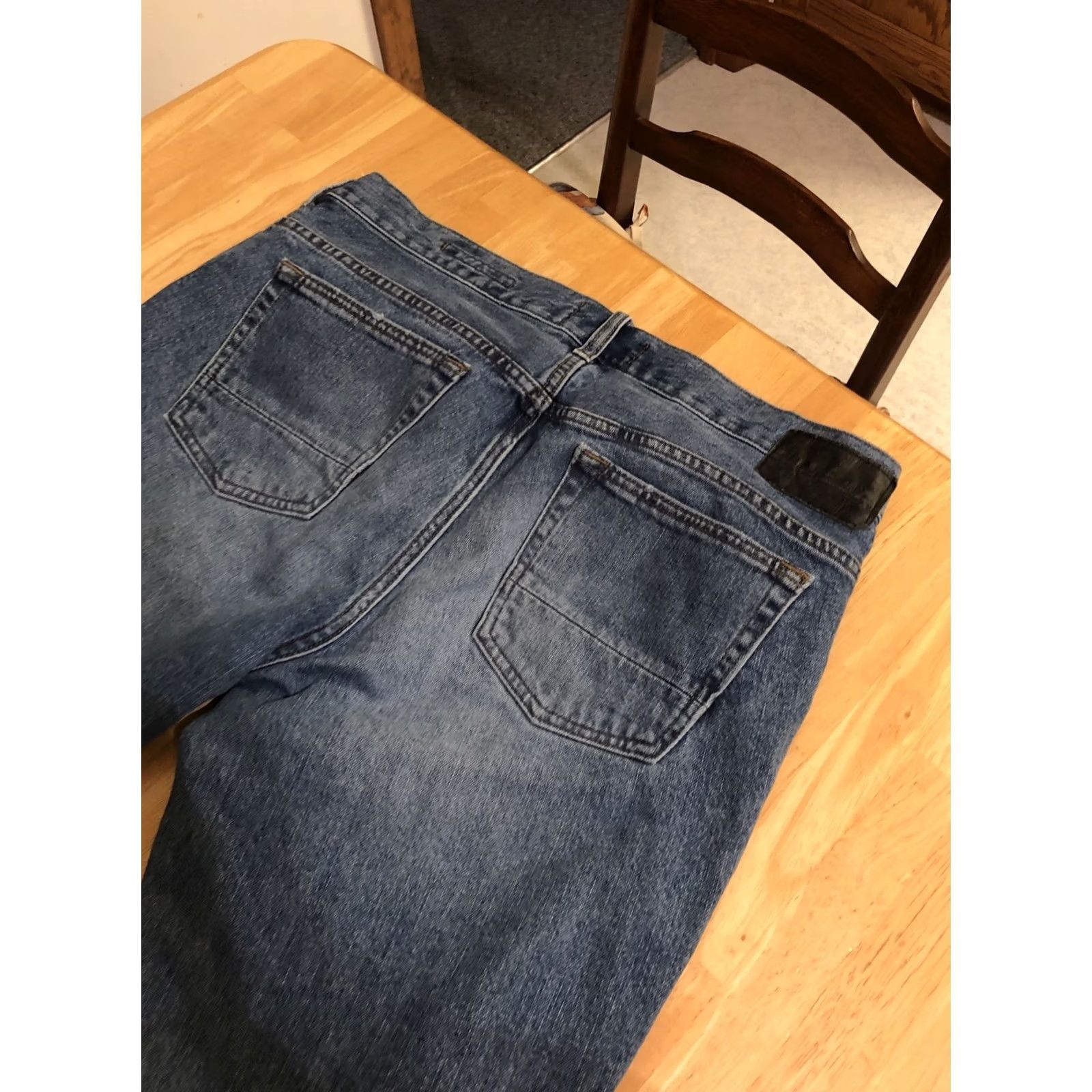 Pacsun Pacsun Men Skinny Jeans 34x32 Distressed 5-Pocket Stretch Medium Wash Blue 90s Theme Mens Size US 34 / EU 50 - 6 Thumbnail