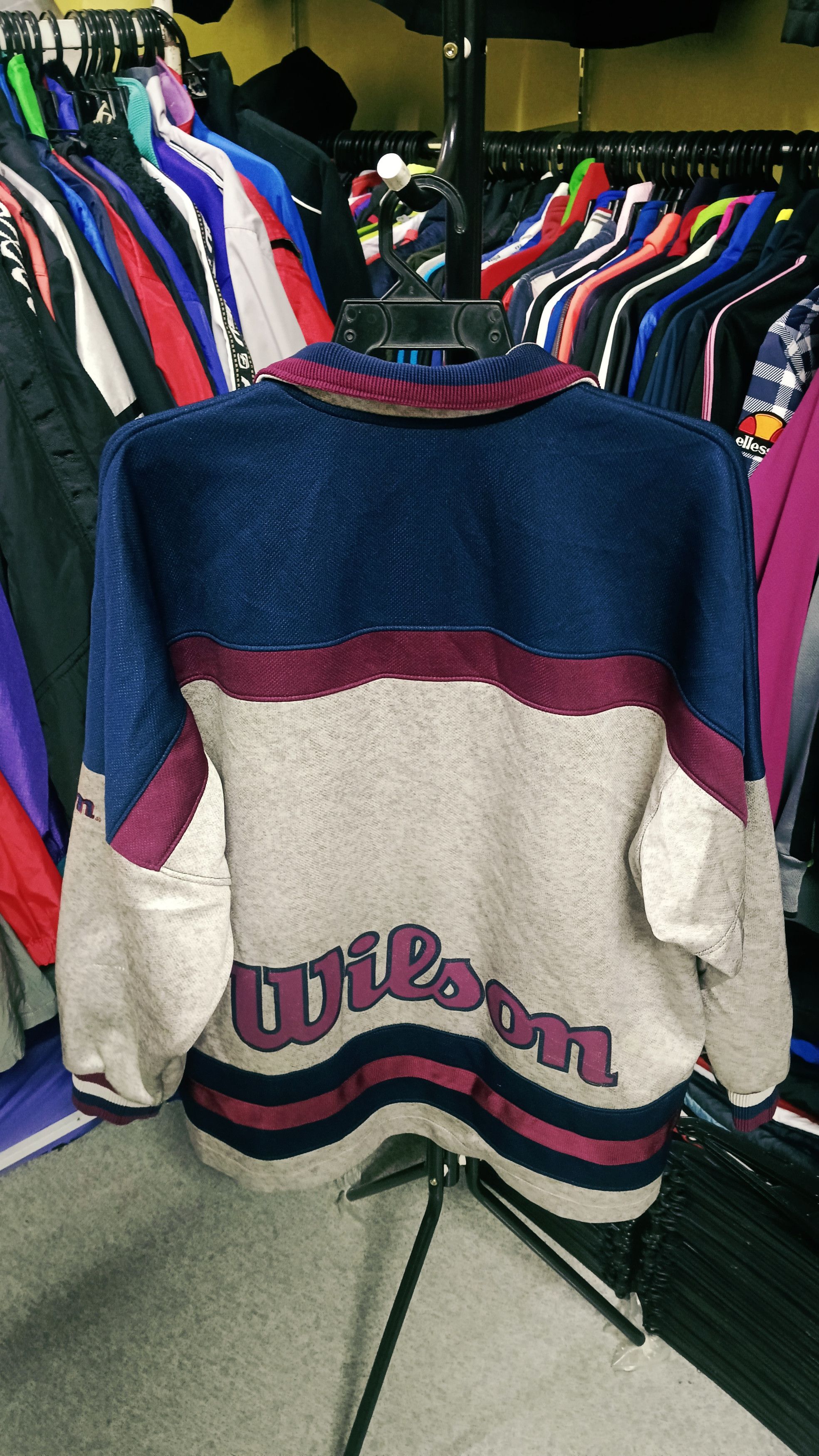 Wilson Vintage Wilson Half Zipper Track Jacket Size US L / EU 52-54 / 3 - 3 Thumbnail