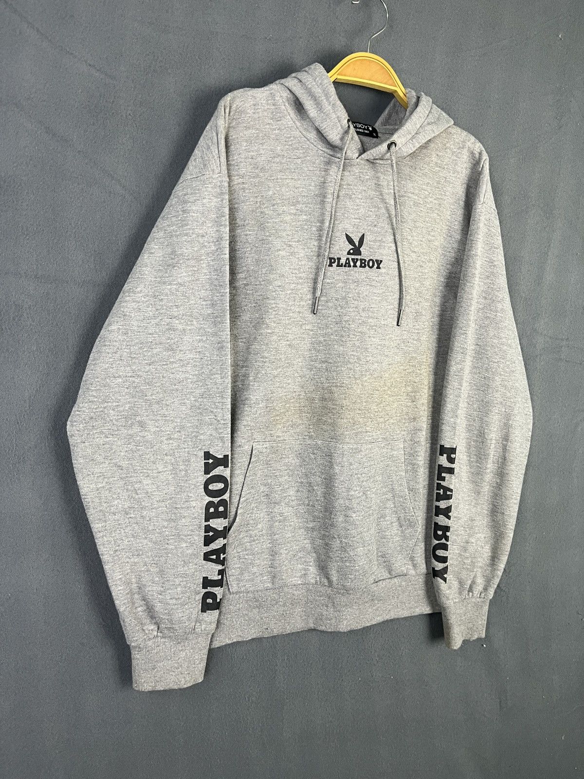 Playboy × Vintage Vintage 90s Playboy Bunny Logo Spell Out Backhit Hoodie Size US XXL / EU 58 / 5 - 5 Thumbnail