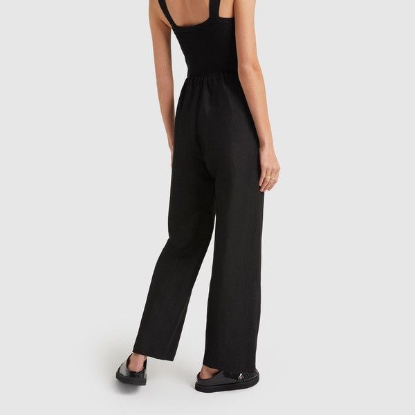Toteme Toteme Stretch Linen Wide Trousers Size 27" / US 4 / IT 40 - 4 Thumbnail