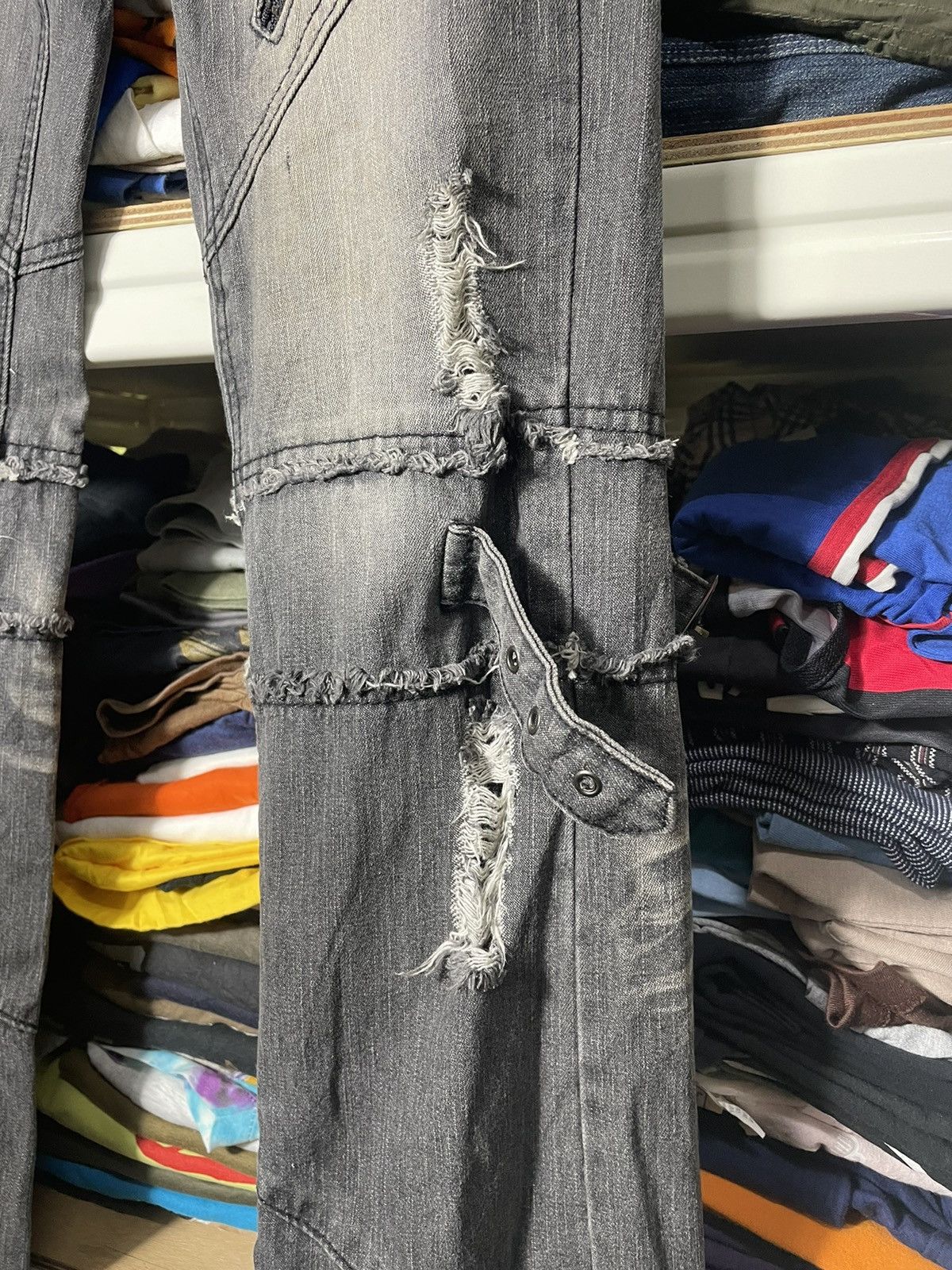 Seditionaries Distressed Bondage Punk Style Japanese Jeans Size US 32 / EU 48 - 6 Thumbnail