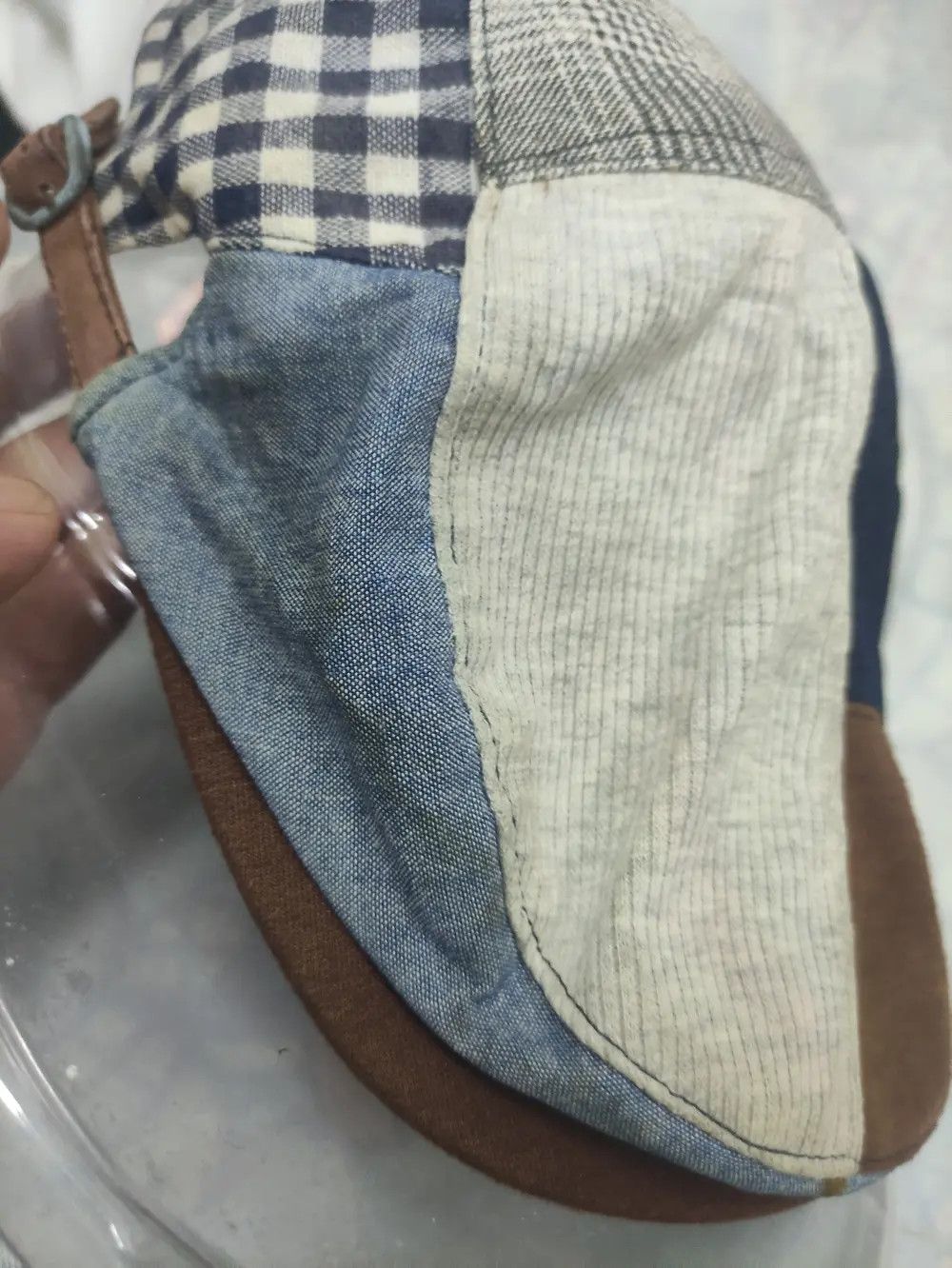 Japanese Brand × Vintage JAPANESE BRAND DENIM PATCHWORK BARETTA CAP Size ONE SIZE - 10 Thumbnail