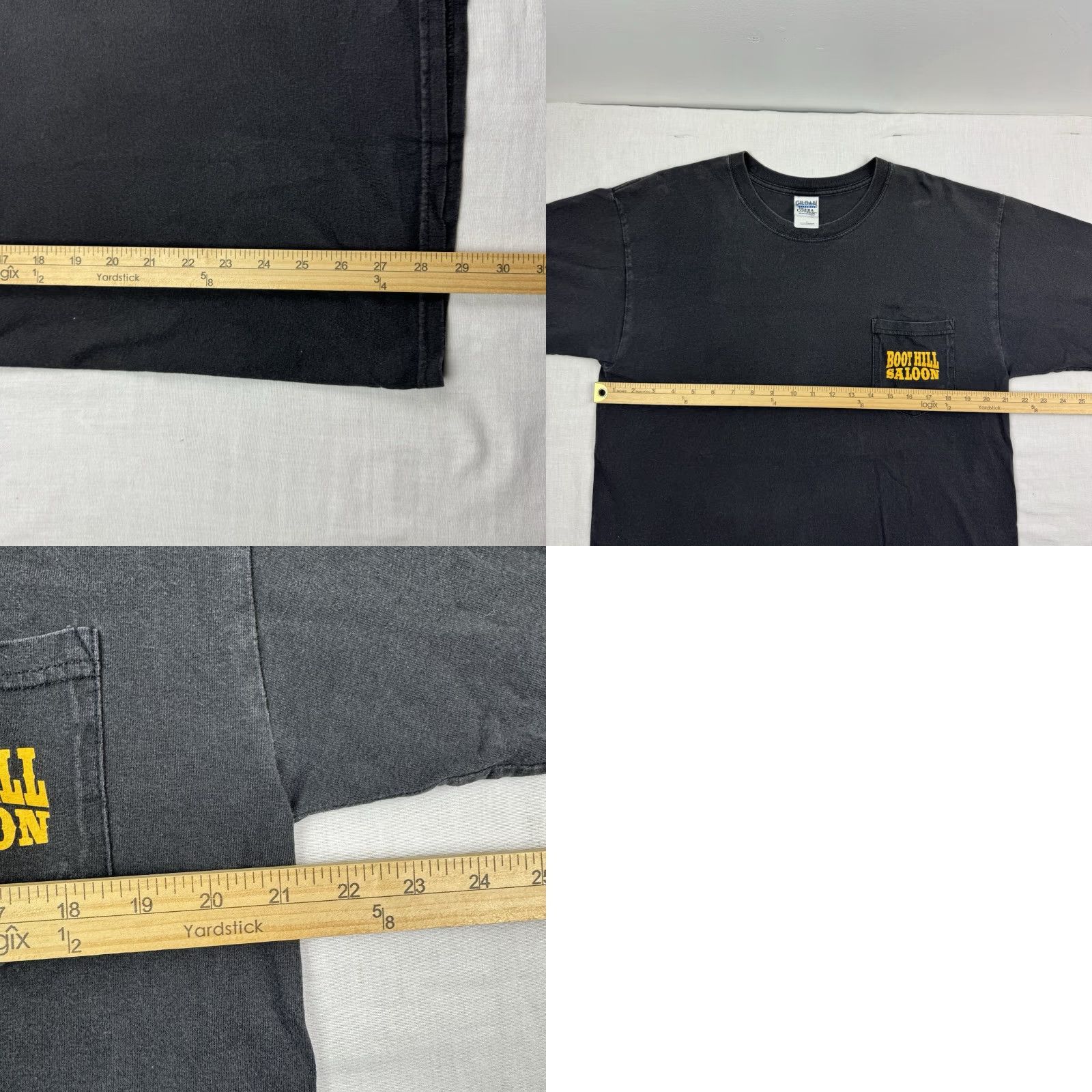 Gildan VINTAGE Boothill Saloon T Shirt Adult Large Biker Motorcycle 90s Y2K 2002 Black Mens Regular Fit Gildan Brand Size US L / EU 52-54 / 3 - 8 Thumbnail