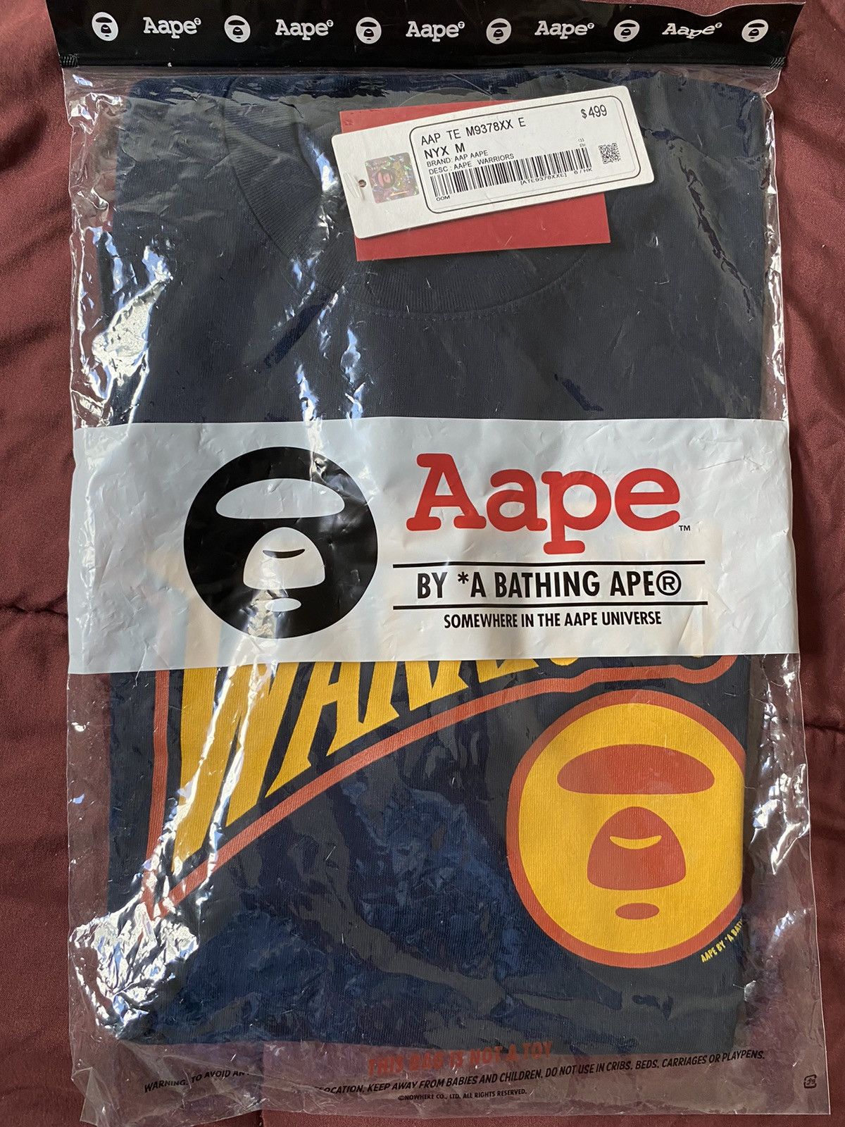Bape mitchell and ness warriors sales