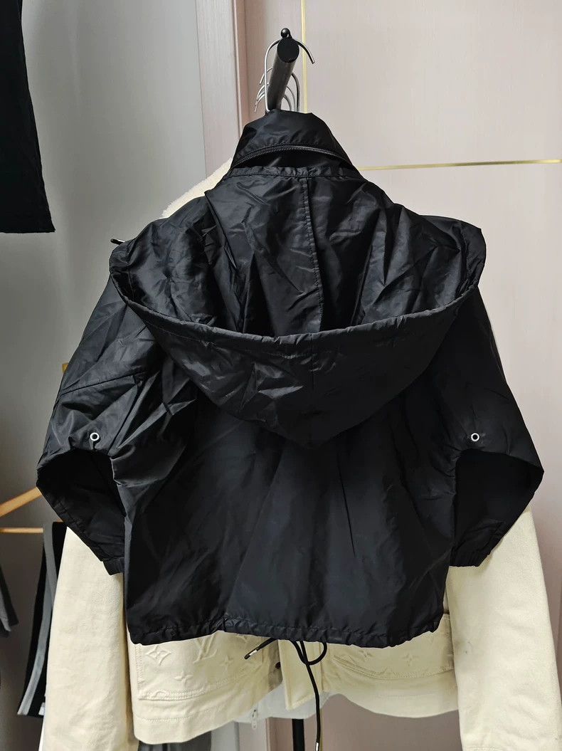 Prada PRADASS22 Logo Printed Zip Hooded Jacket 2503-Nextarrow Size US XXS / EU 40 - 2 Thumbnail