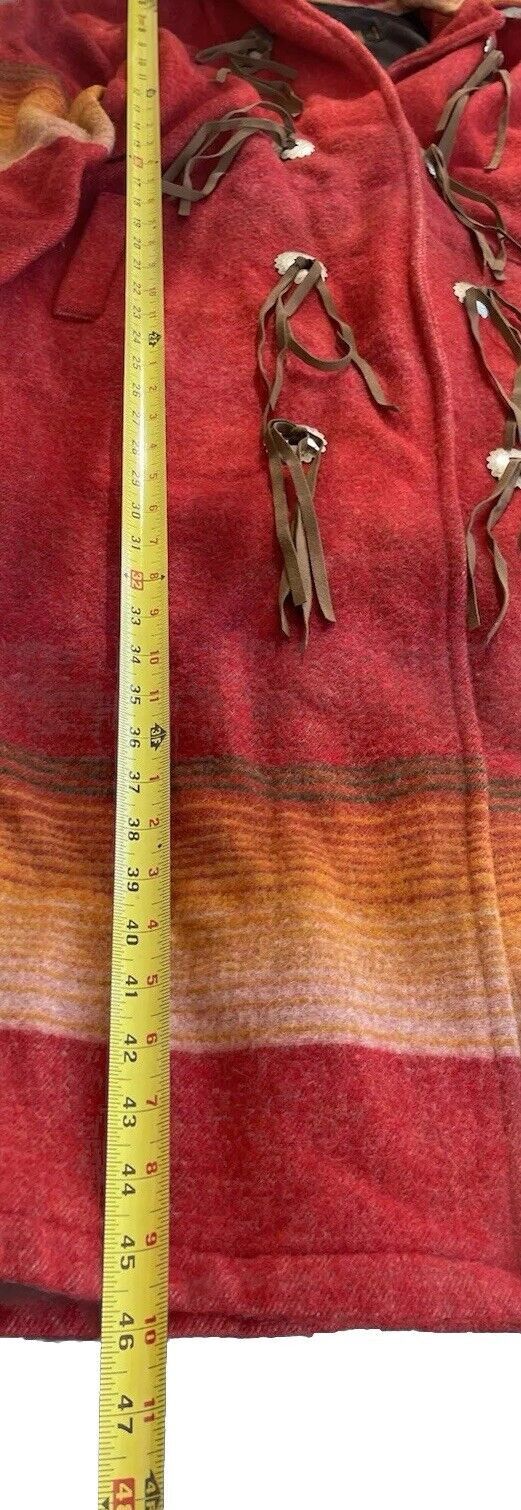 Woolrich Woolen Mills Woolrich Coat Womens L Red Southwest Aztec Wool Coat USA Size L / US 10 / IT 46 - 6 Thumbnail