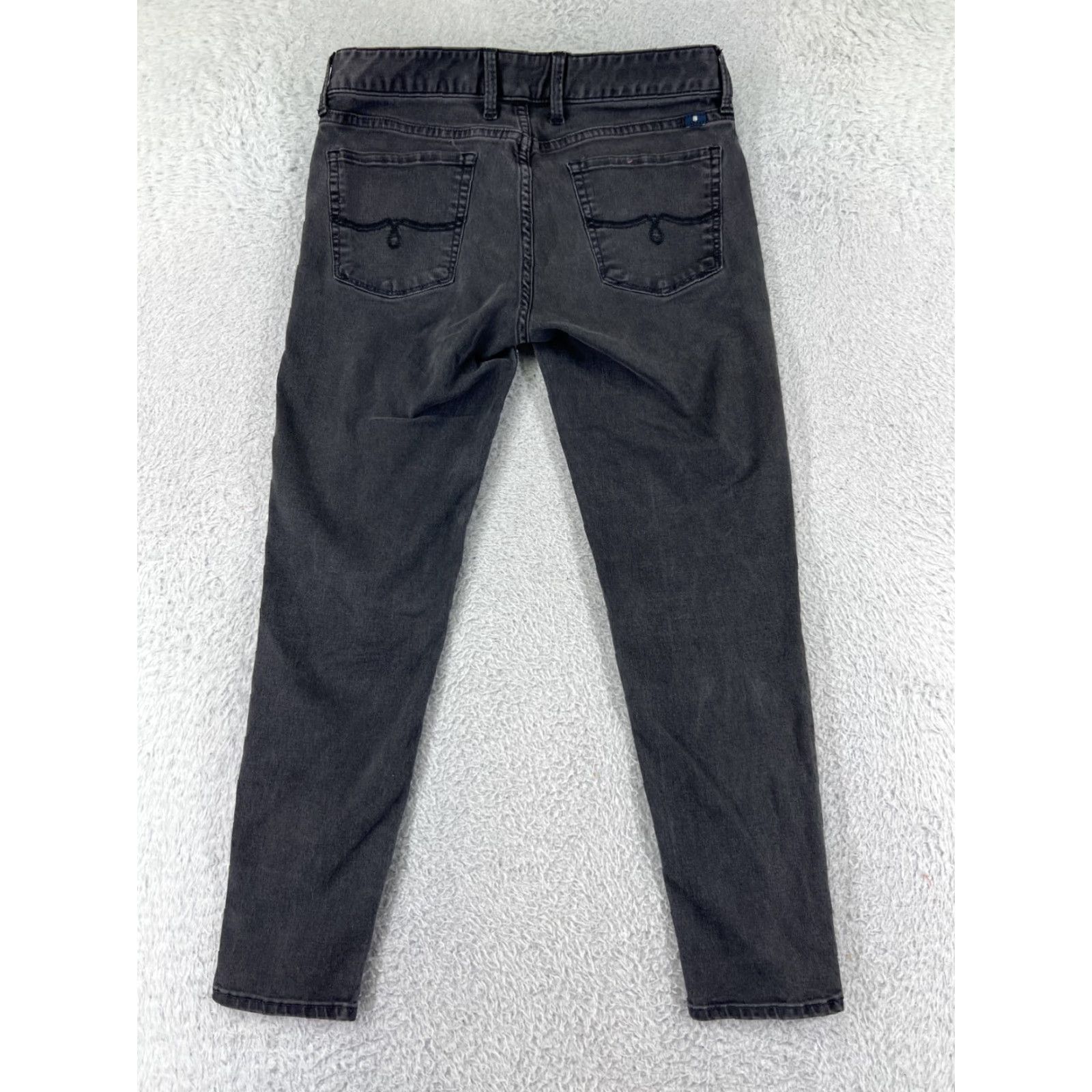 Lucky Brand Lucky Brand Jeans Womens 4 Black Denim Capri 5-Pocket Stretch Cotton Blend Rise Low Inseam 24 in Size 27" / US 4 / IT 40 - 2 Thumbnail
