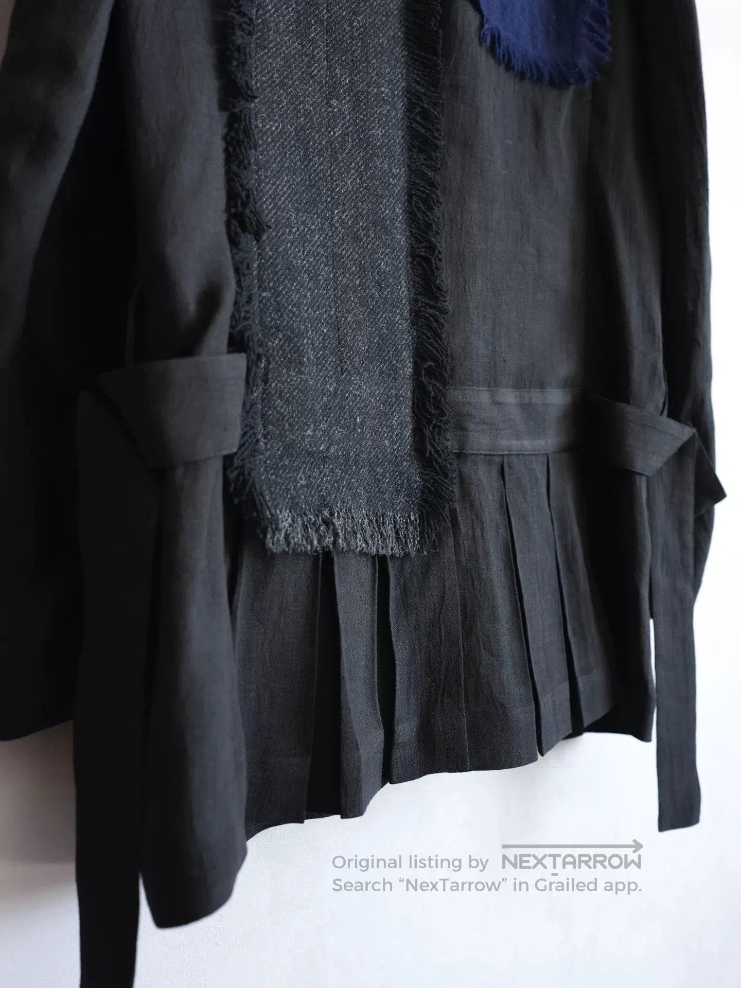 Yohji Yamamoto Yohji Yamamoto Patchwork Pleated Jacket. Size US L / EU 52-54 / 3 - 7 Thumbnail