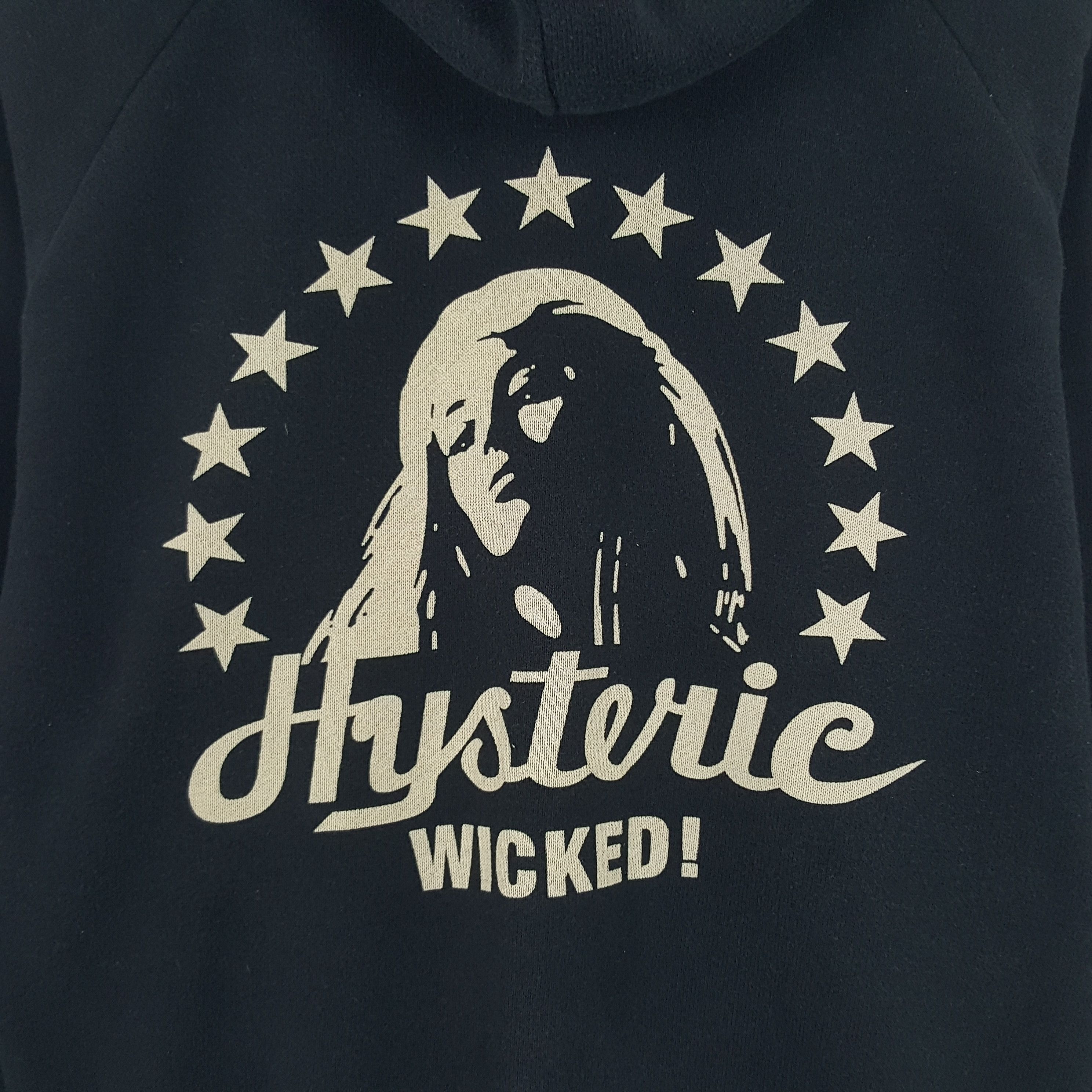 Hysteric Glamour × Japanese Brand × Vintage Vintage Hysteric Wicked Button Up Sweatshirt Hoodies Size M / US 6-8 / IT 42-44 - 2 Thumbnail
