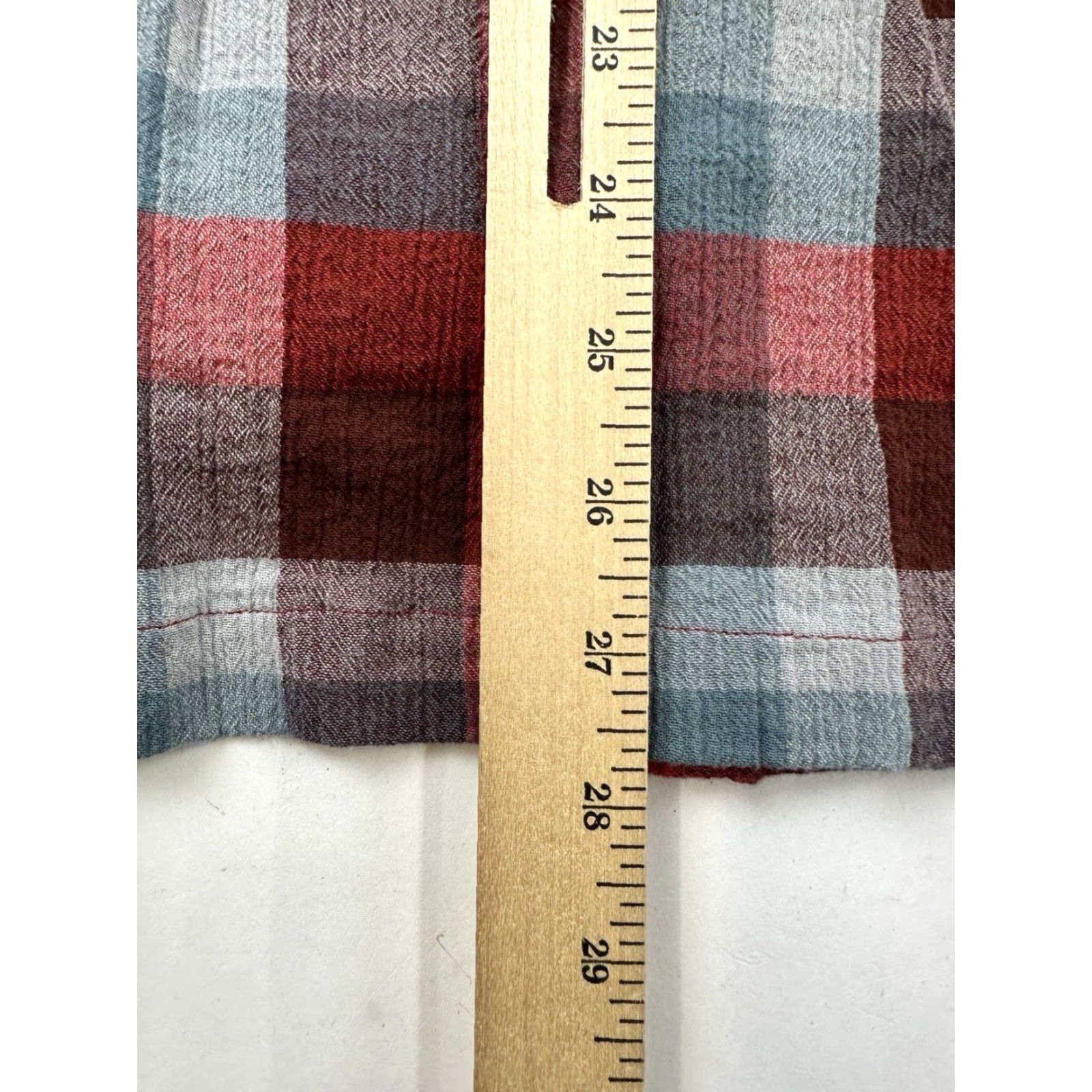 Eddie Bauer Eddie Bauer Shirt Mens XL Red Gray Plaid Button-Up Lightweight Classic Fit Size US XL / EU 56 / 4 - 6 Thumbnail