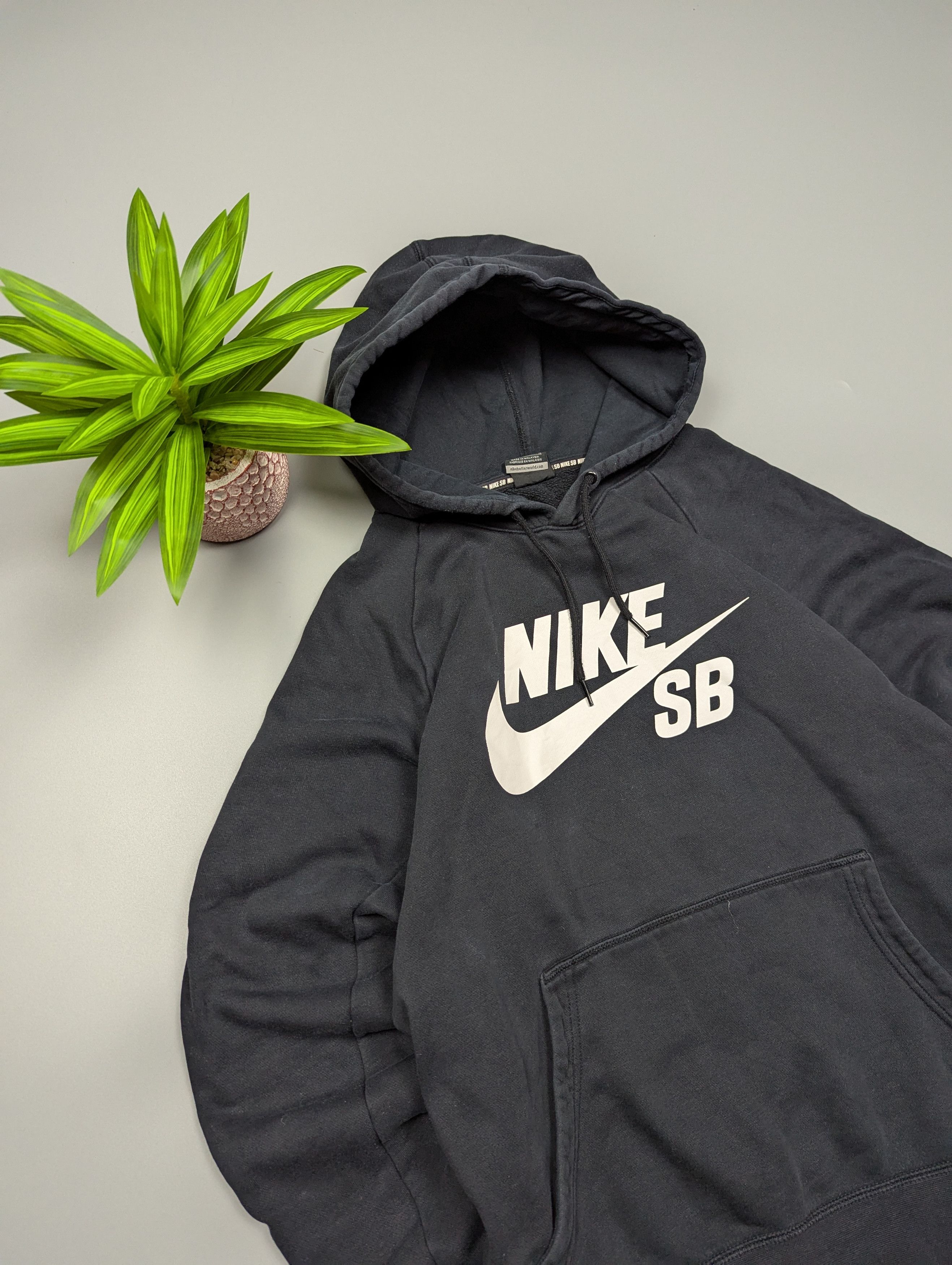Nike NIKE SB Vintage 2006s Men's Black Loose Fit Sports Hoodie Size US L / EU 52-54 / 3 - 3 Thumbnail