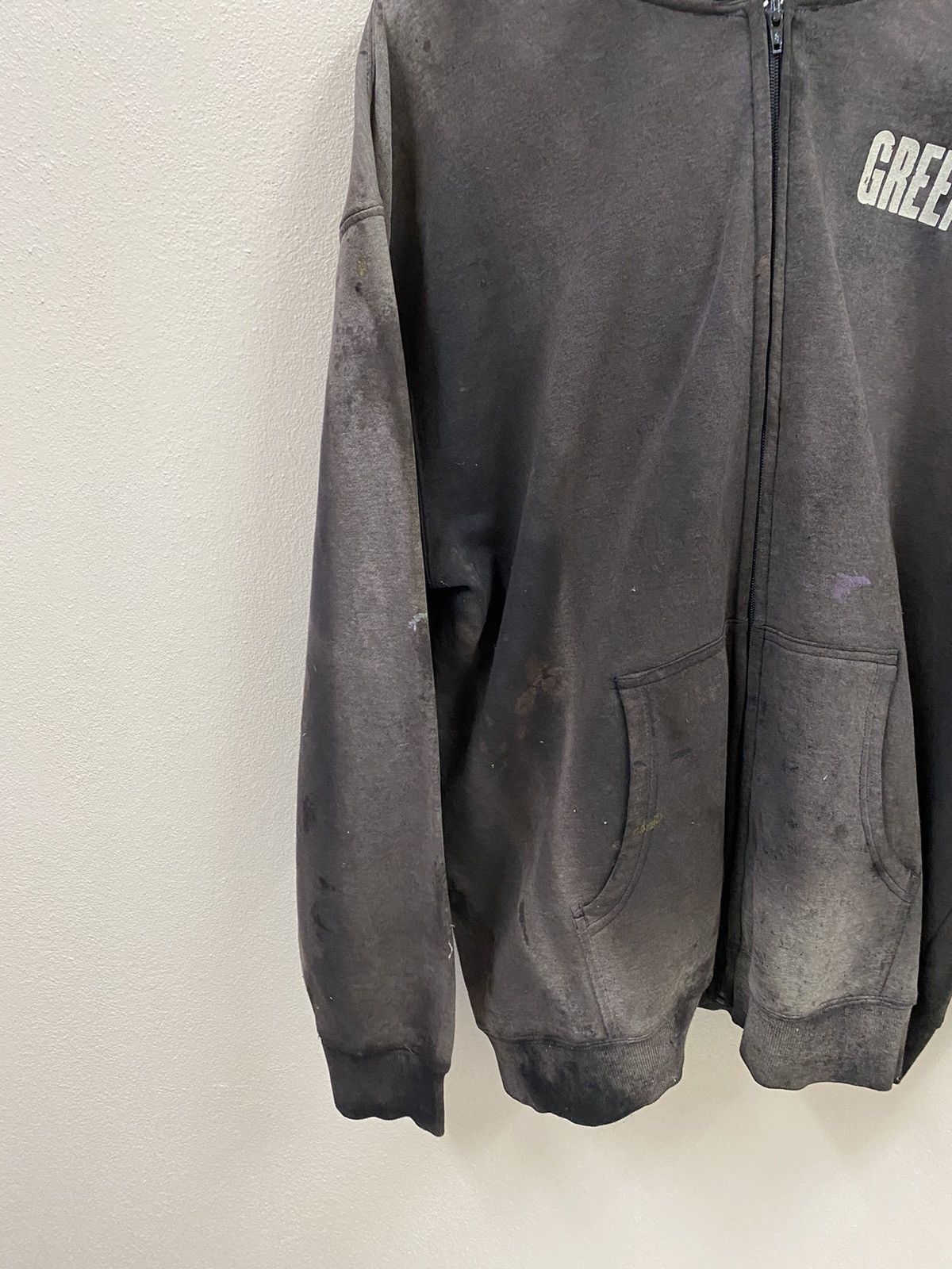 Vintage Vtg Green Day Hoodie Trashed Size US L / EU 52-54 / 3 - 4 Thumbnail
