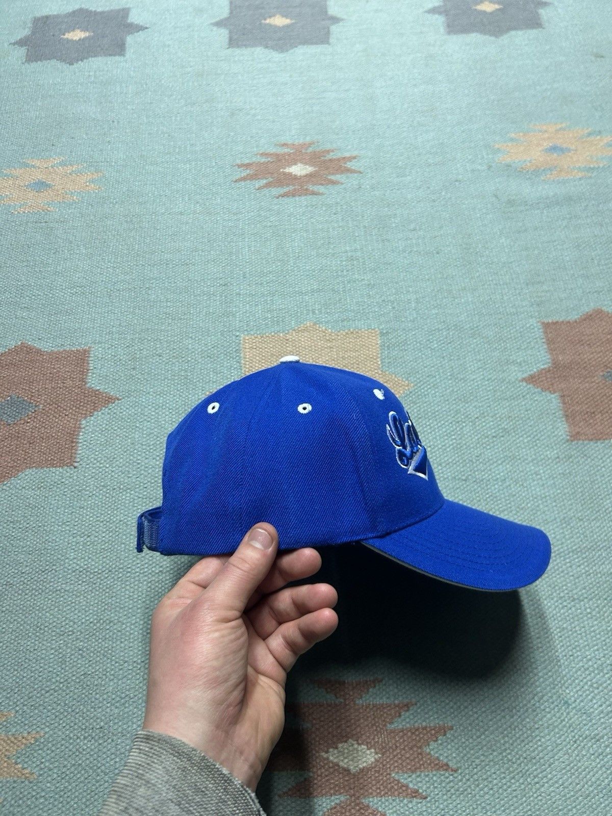 Vintage Vtg strapback hat cap Las Vegas Nevada script embroidered Size ONE SIZE - 8 Thumbnail