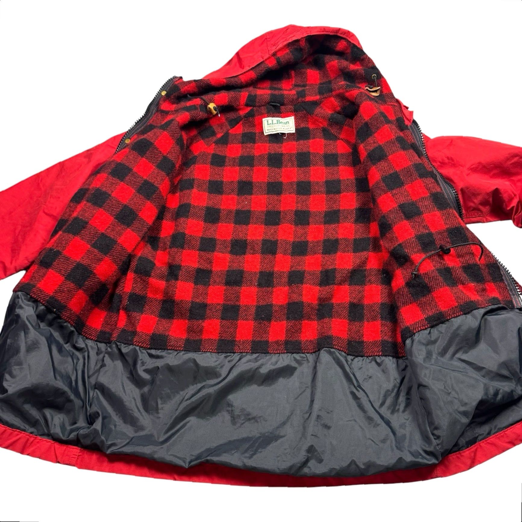 Vintage VINTAGE L.L.Bean Parka Women L Wool Buffalo Plaid Lined USA Made Jacket Size L / US 10 / IT 46 - 5 Thumbnail