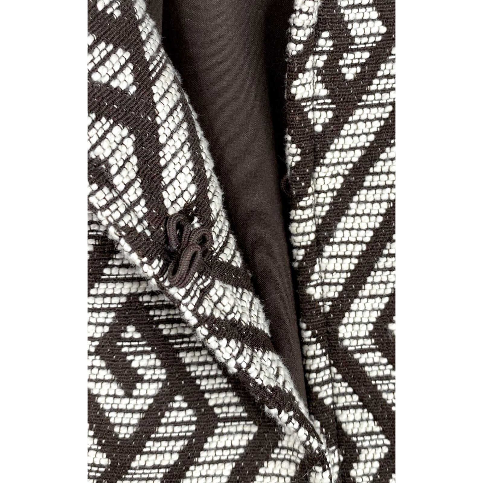 Vintage Chico's Blazer Jacket Geometric Print Lined Brown Geometric Print Casual Women's L BROWN Chico's Blazer 2 Size L / US 10 / IT 46 - 4 Thumbnail